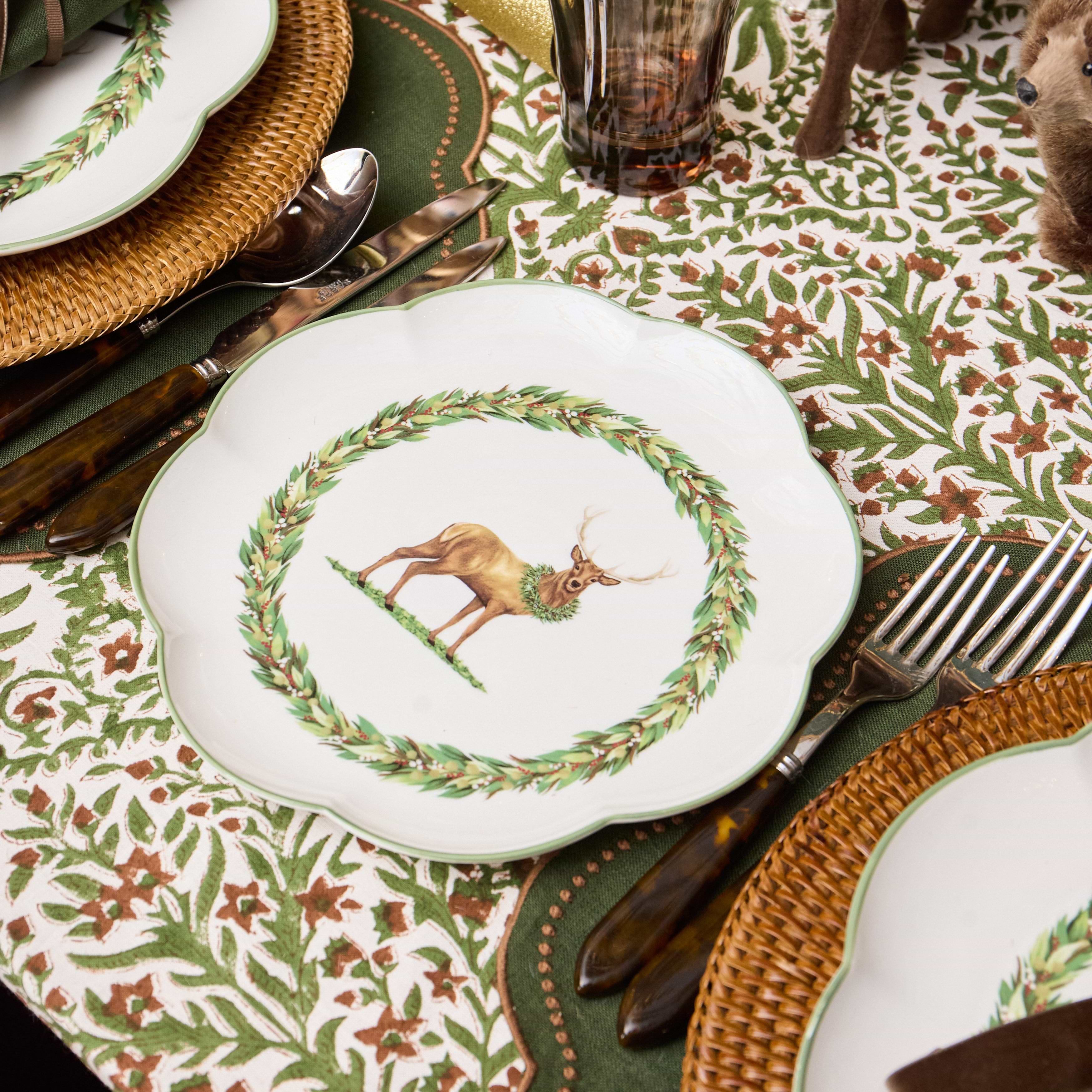 Chocolate & Olive Ethel Tablecloth