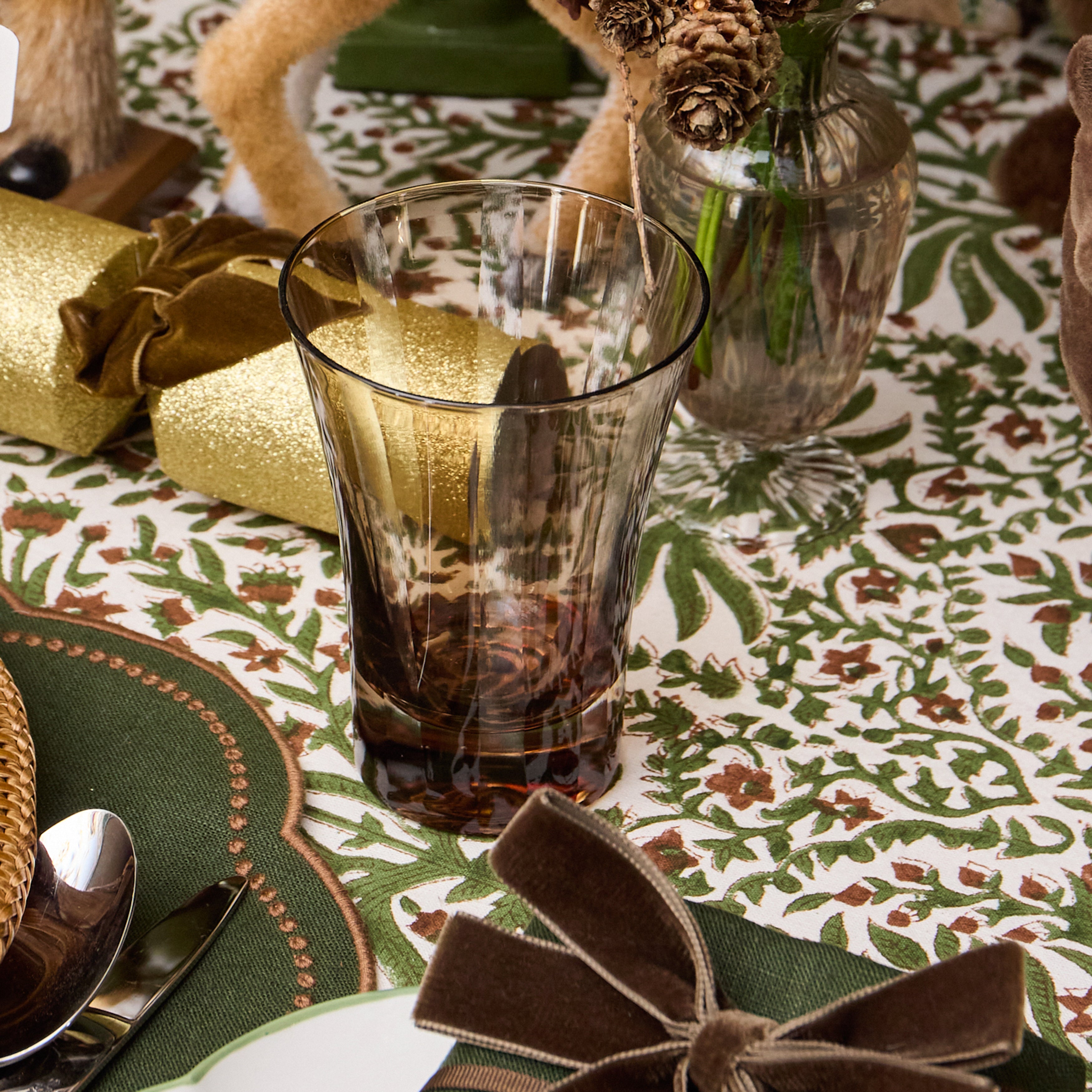 Chocolate Positano Glasses (Set of 4)