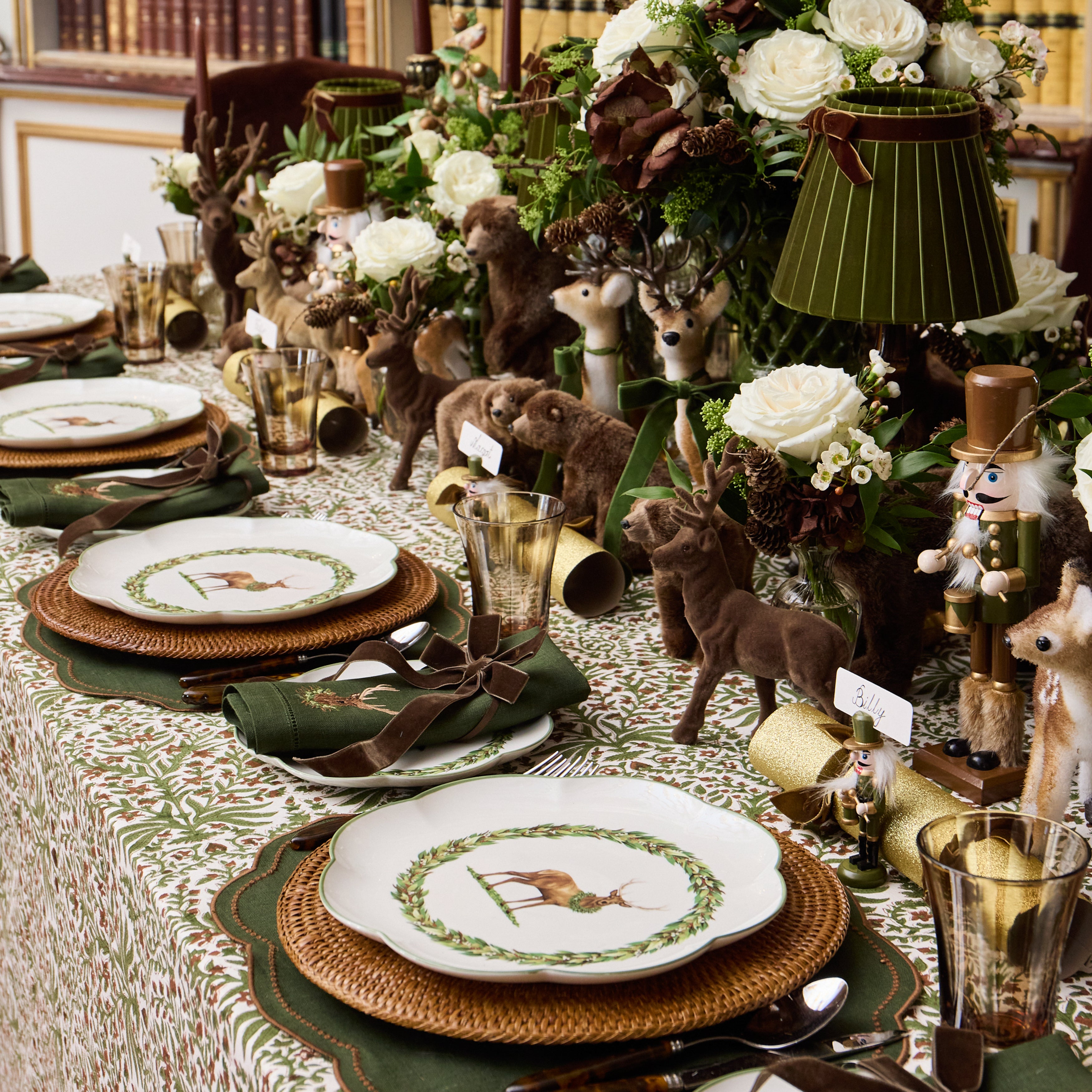 Chocolate & Olive Ethel Tablecloth