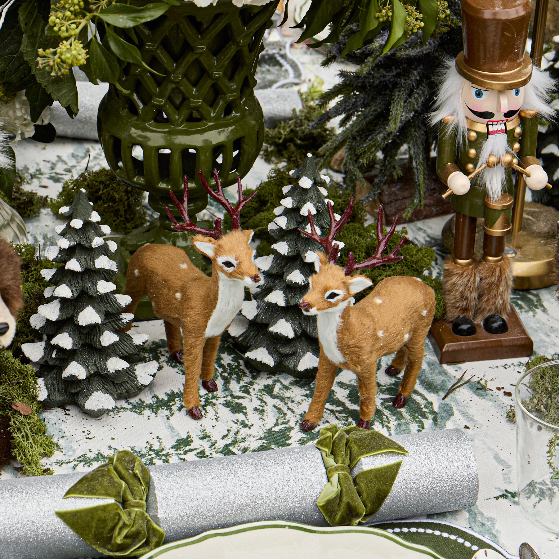 Brown Spotted Deer Family