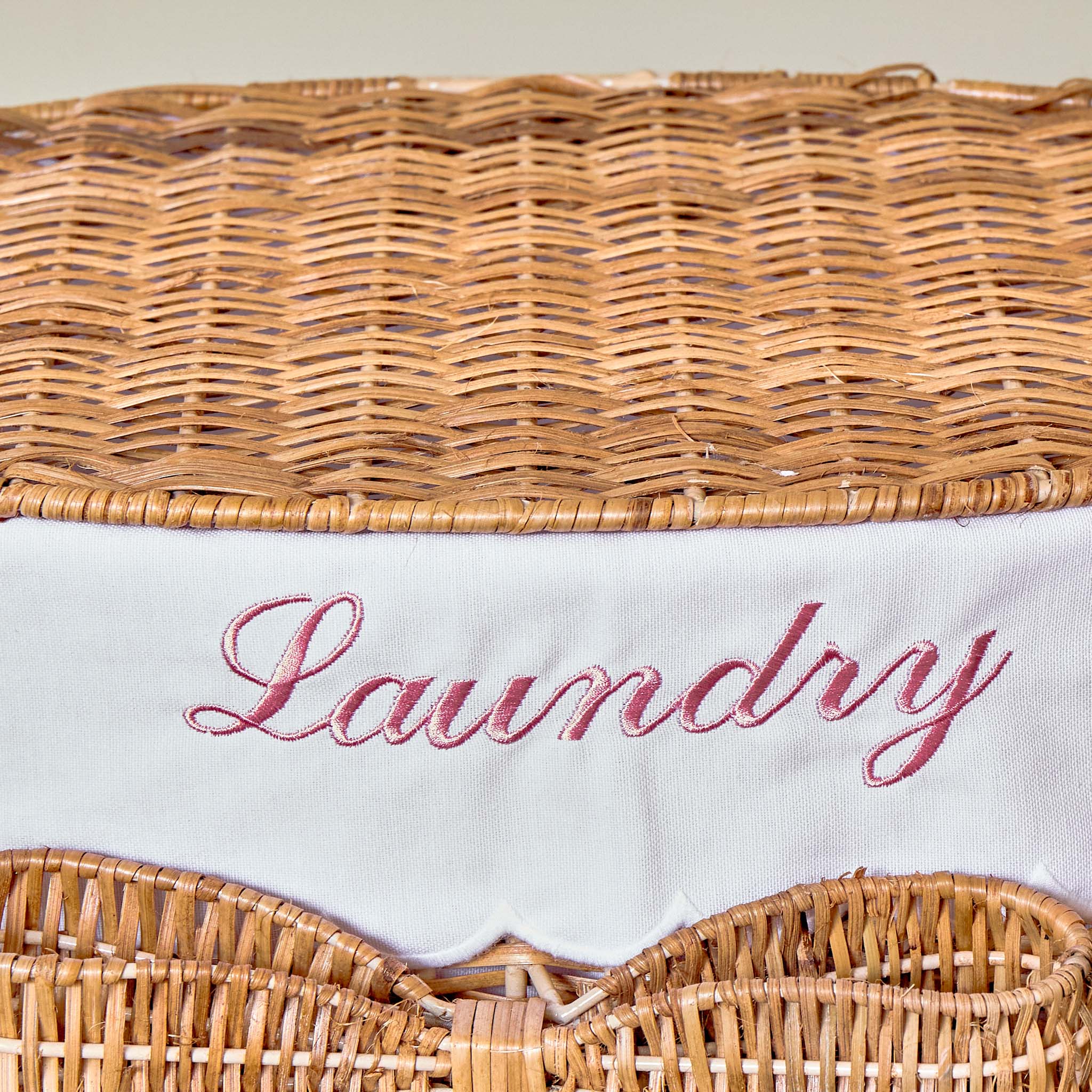 Isabella Rattan Bow Laundry Basket