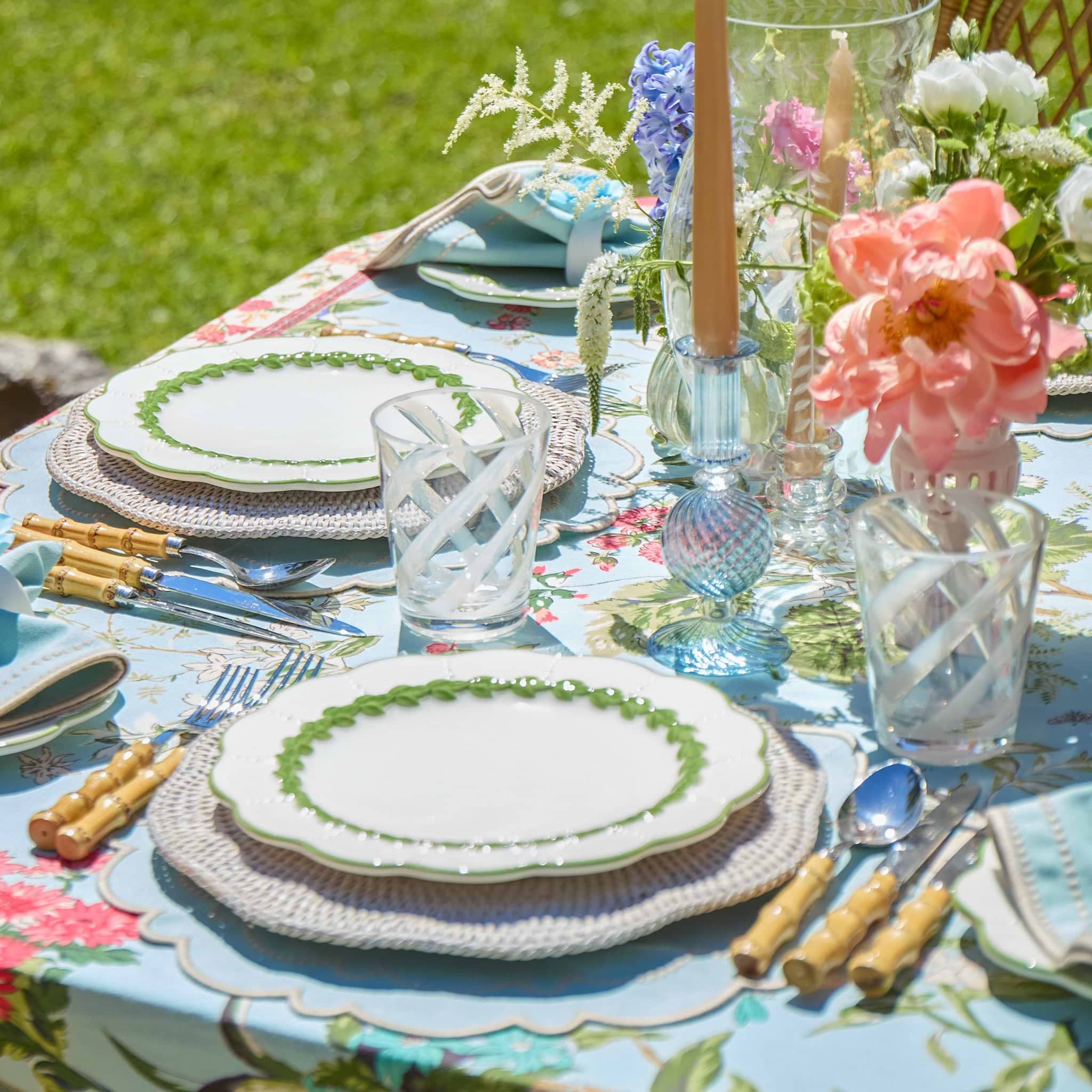 Green Laurel Dinner Plate