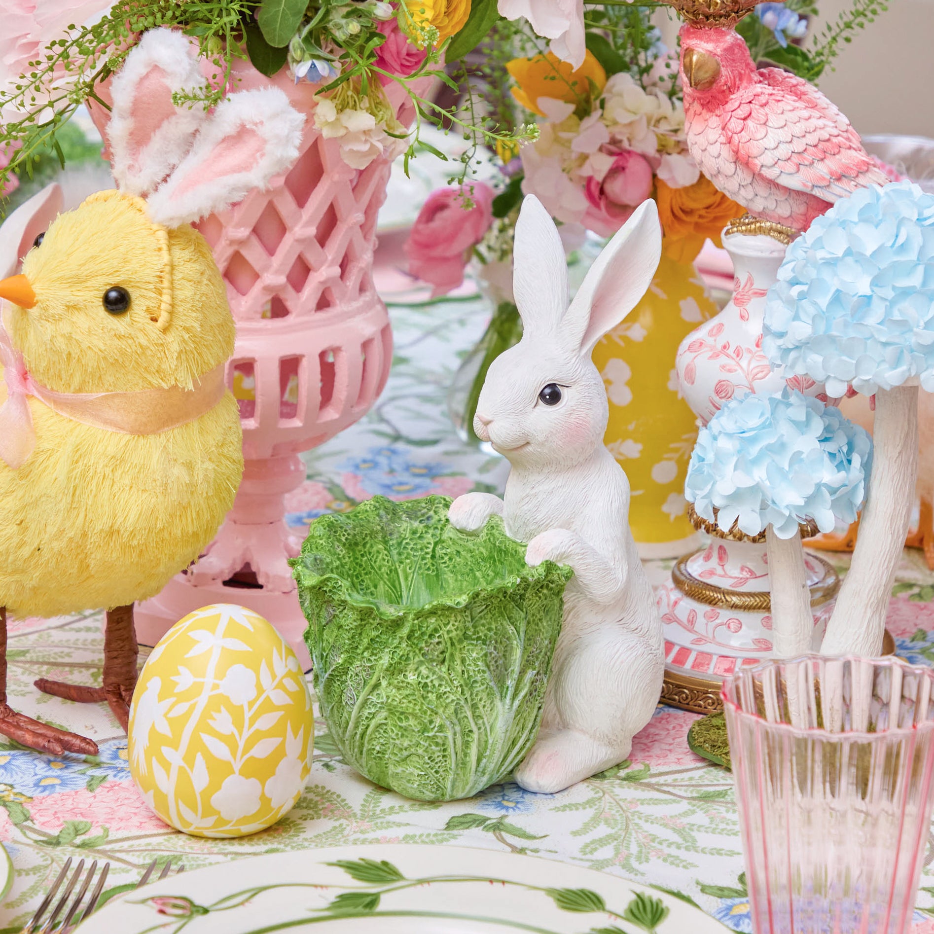 Cabbage Bunny Bowls (Pair)