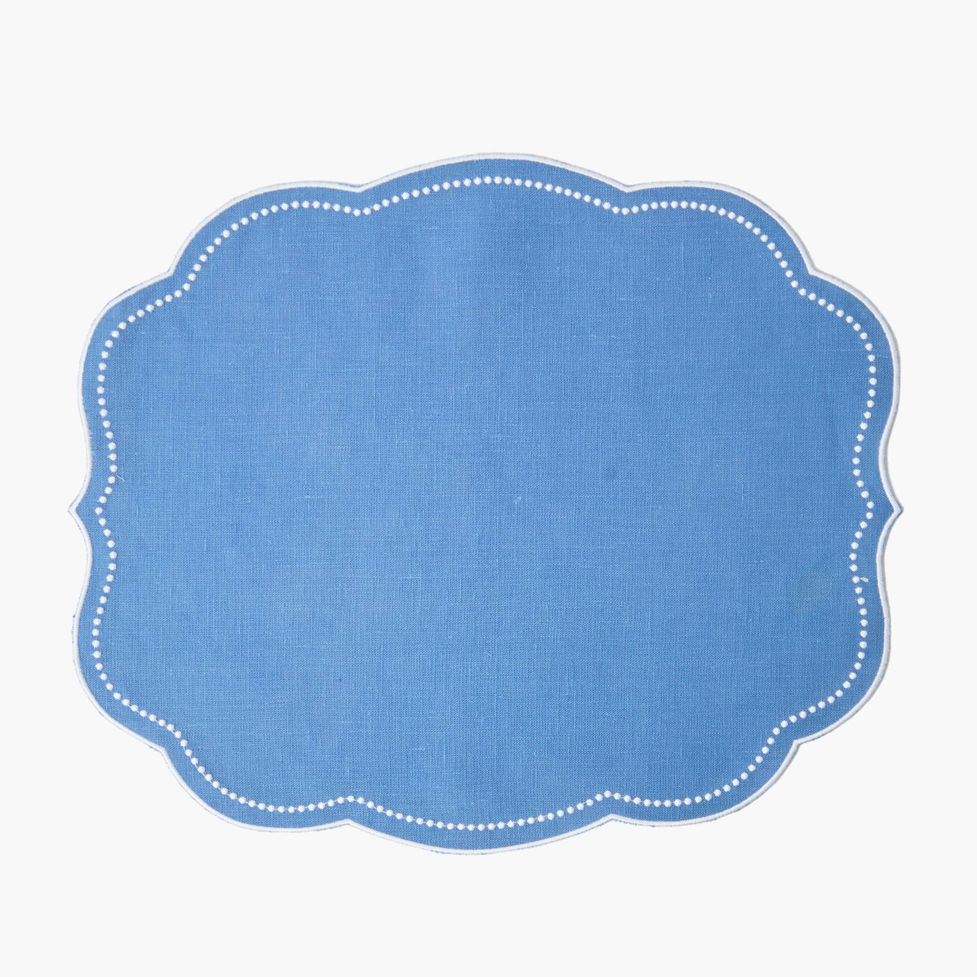 Eloise Blue Linen Placemats (Set of 4)
