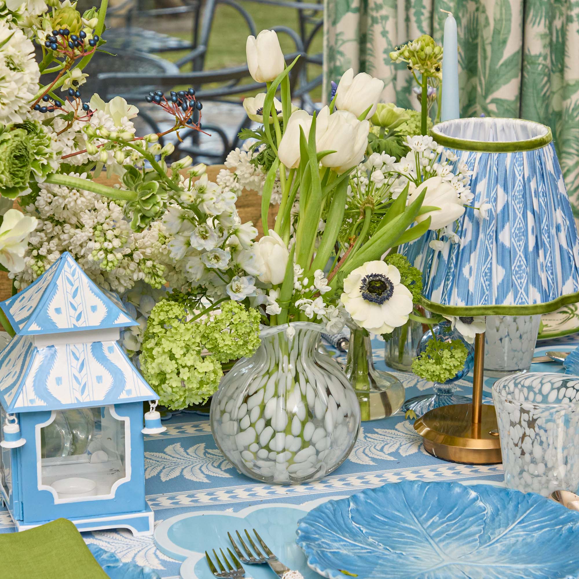Dappled Glass Vases (Set of 3)