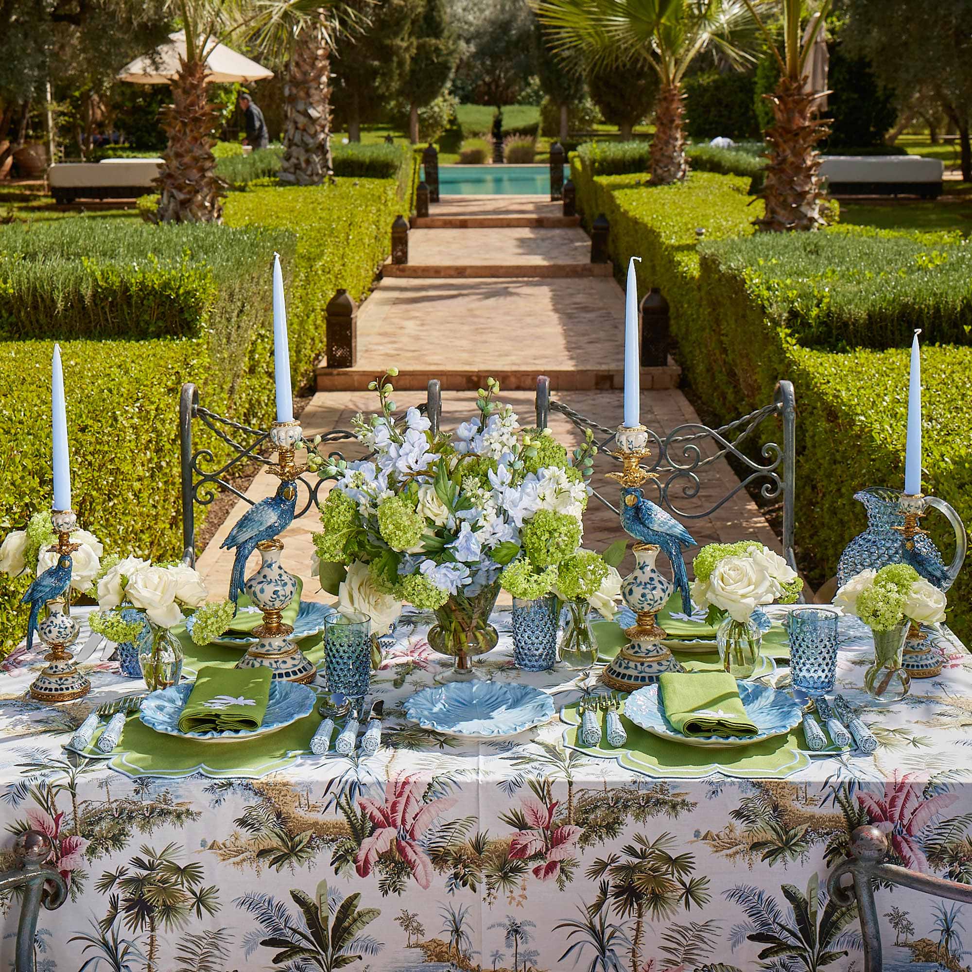 Green Fleur Placemats (Set of 4)