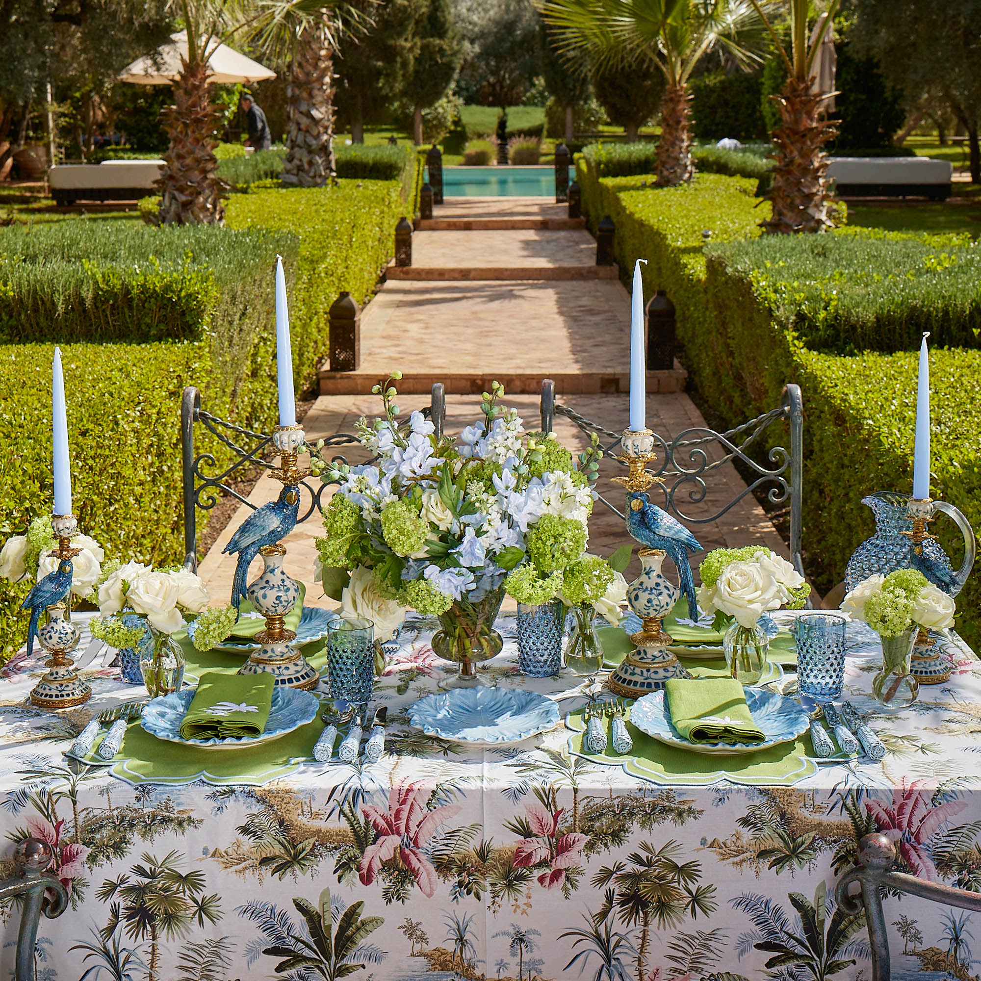 Green Fleur Placemats (Set of 4)