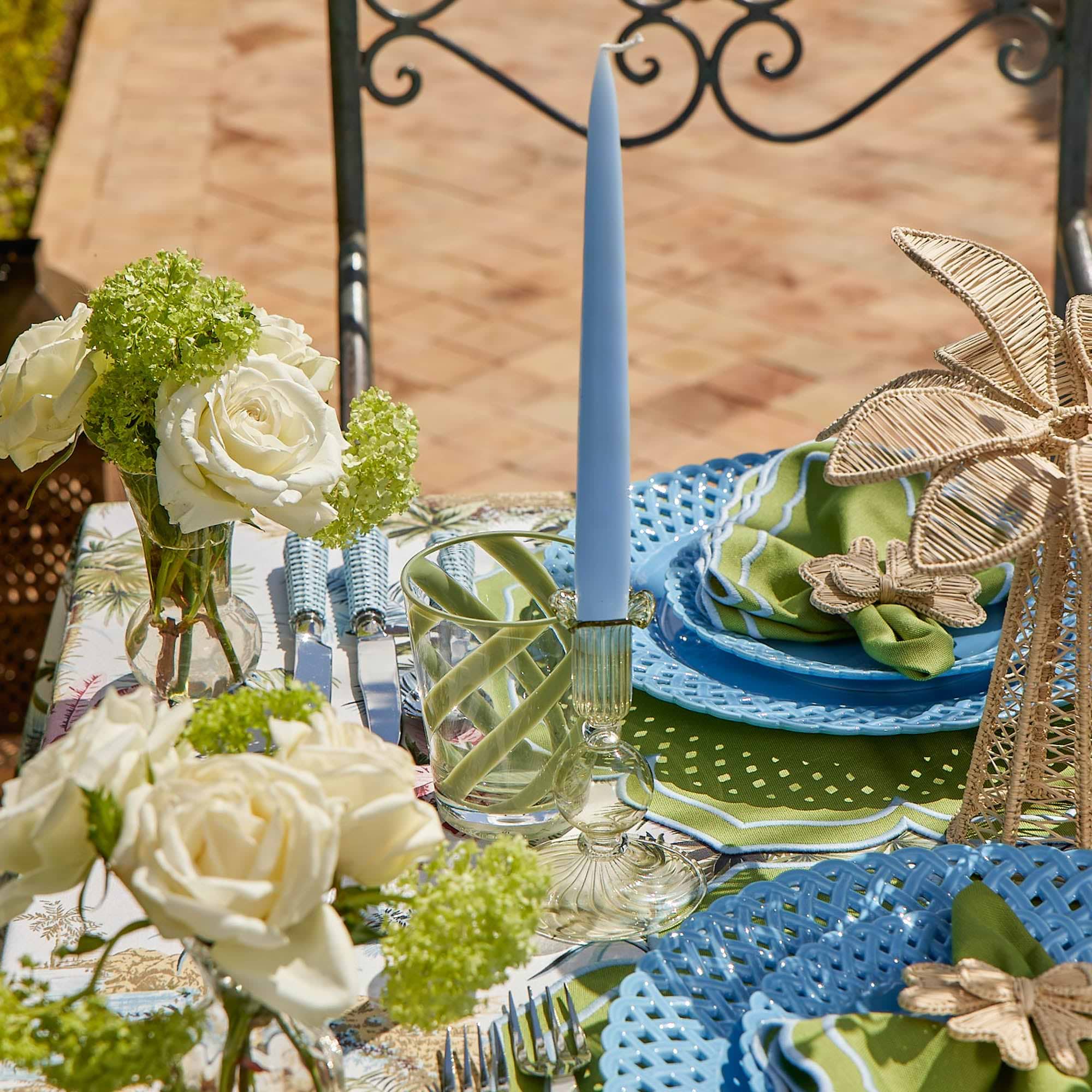 Green Small Eden Candle Holders (Pair)