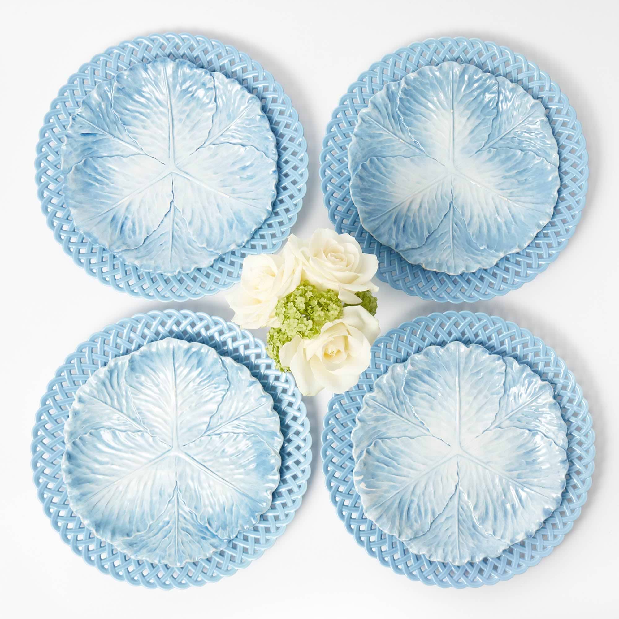 Serena Cabbage Dinner & Starter Plates (Set of 8)