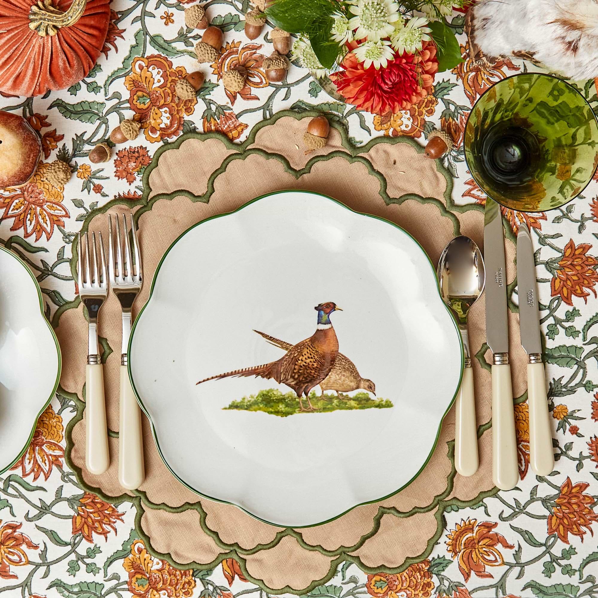 Scalloped Pheasant Dinner Plate