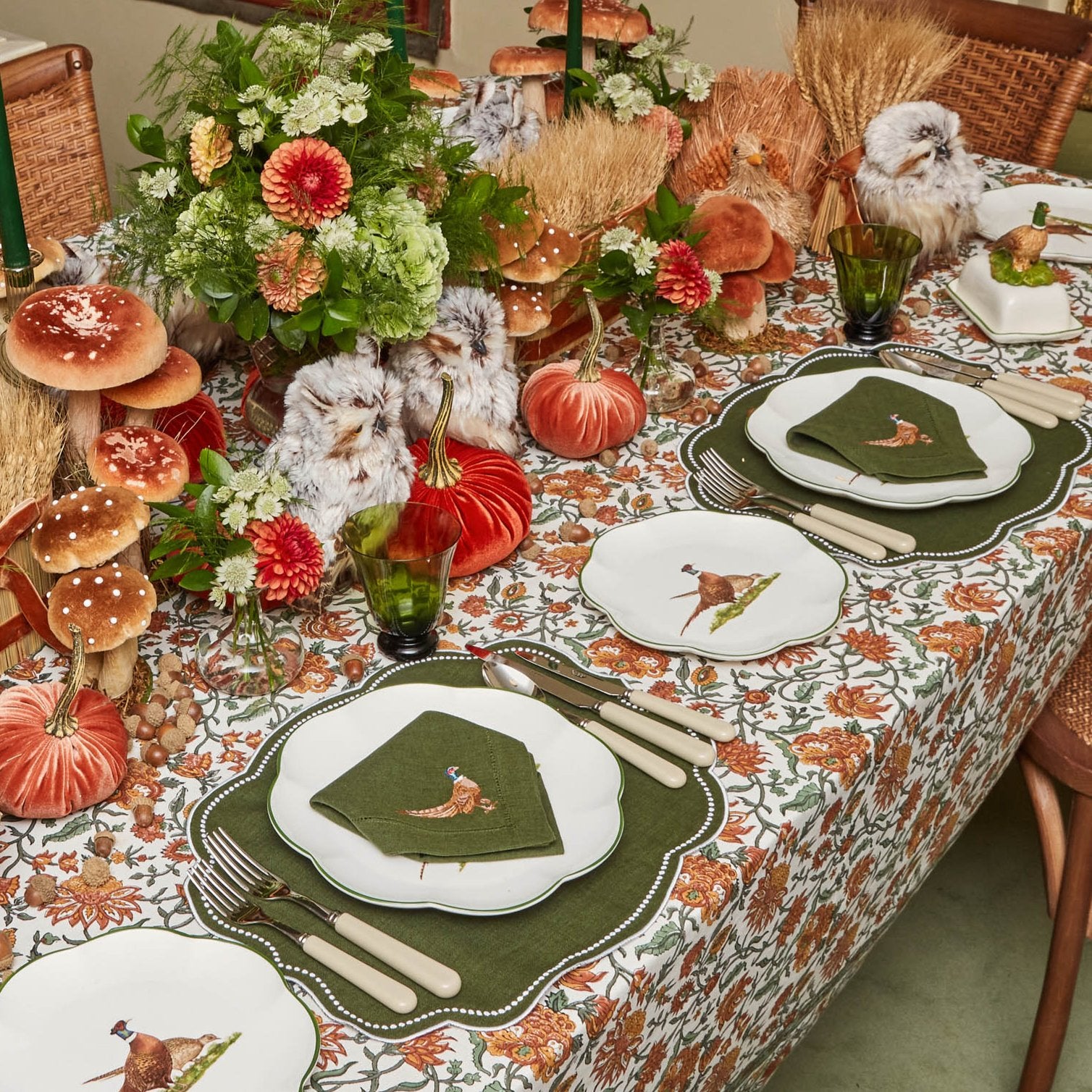 Scalloped Pheasant Starter Plate