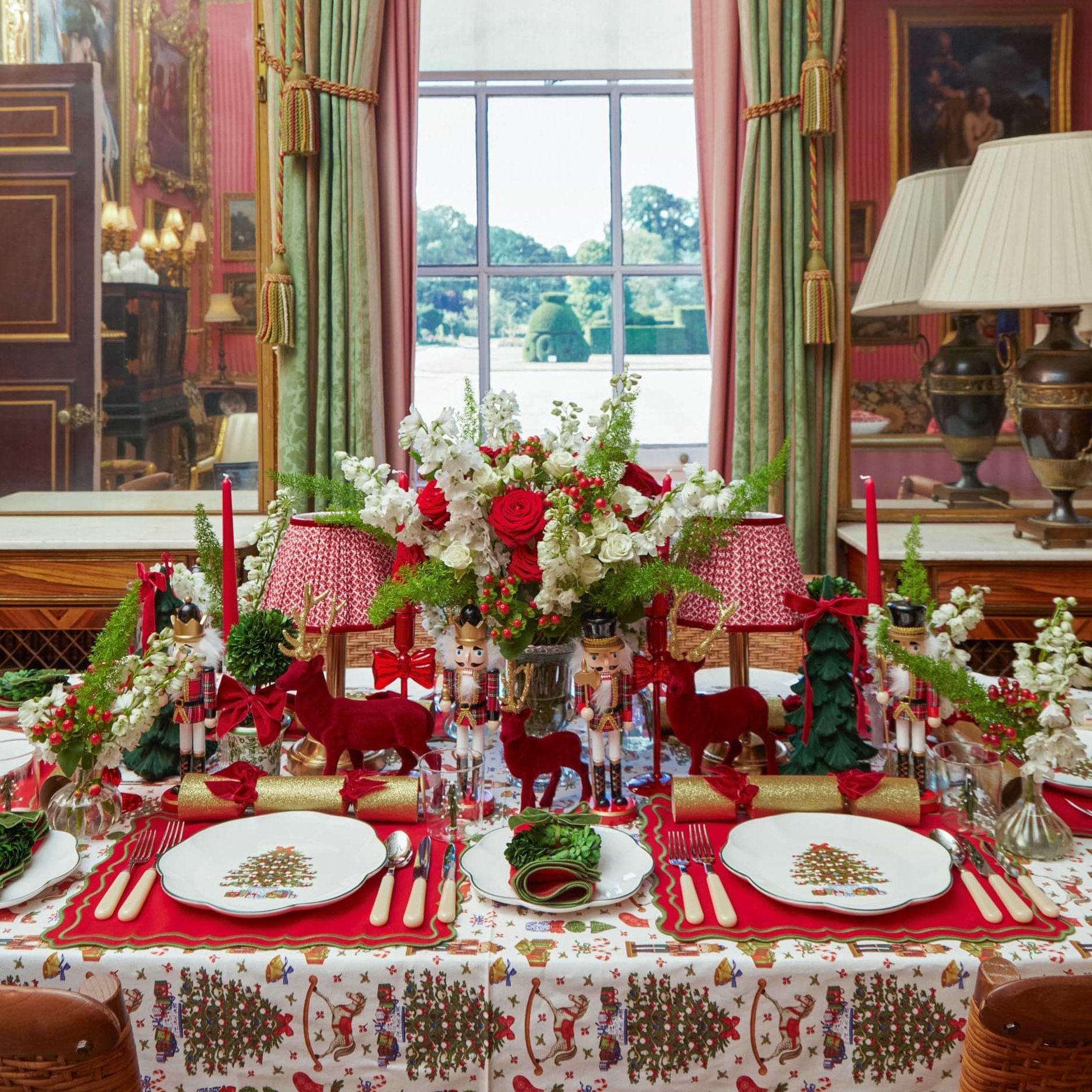 Jolly Nutcracker Tablecloth