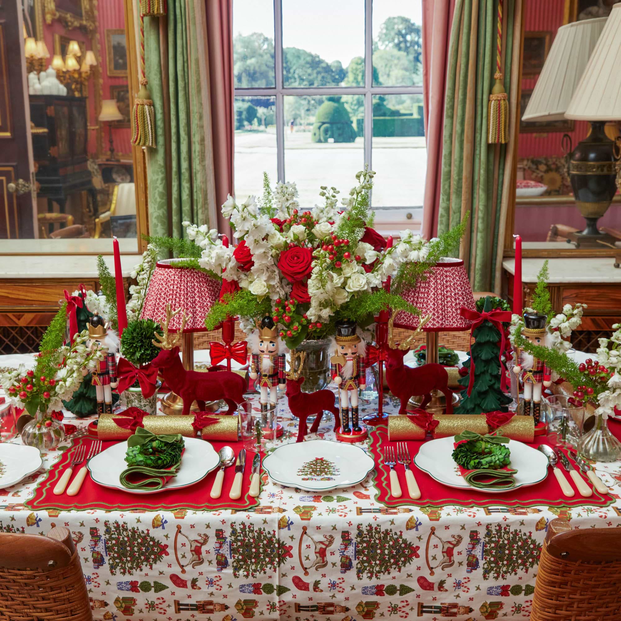 Jolly Nutcracker Tablecloth