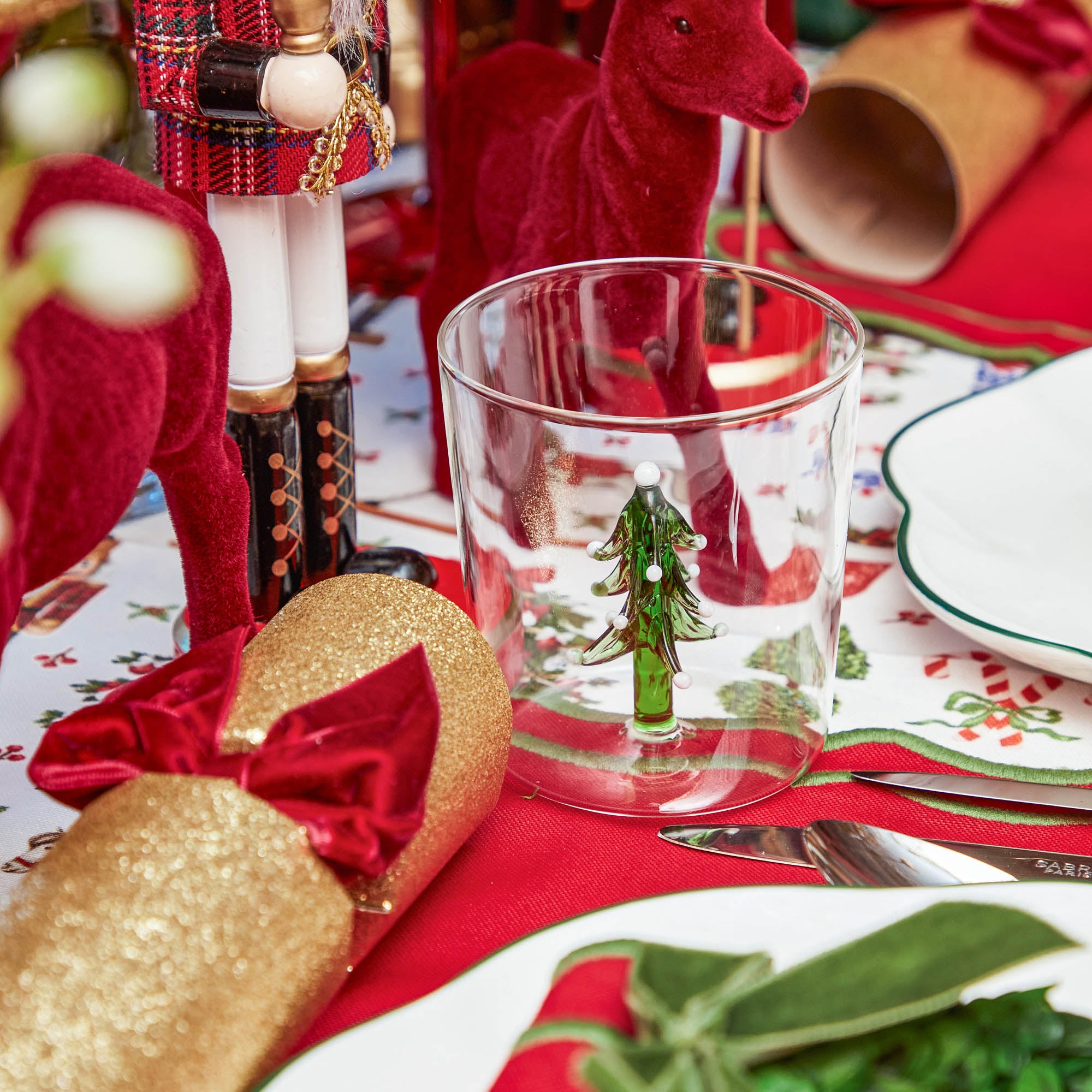 Christmas Tree Jug and Glasses (Set of 4)