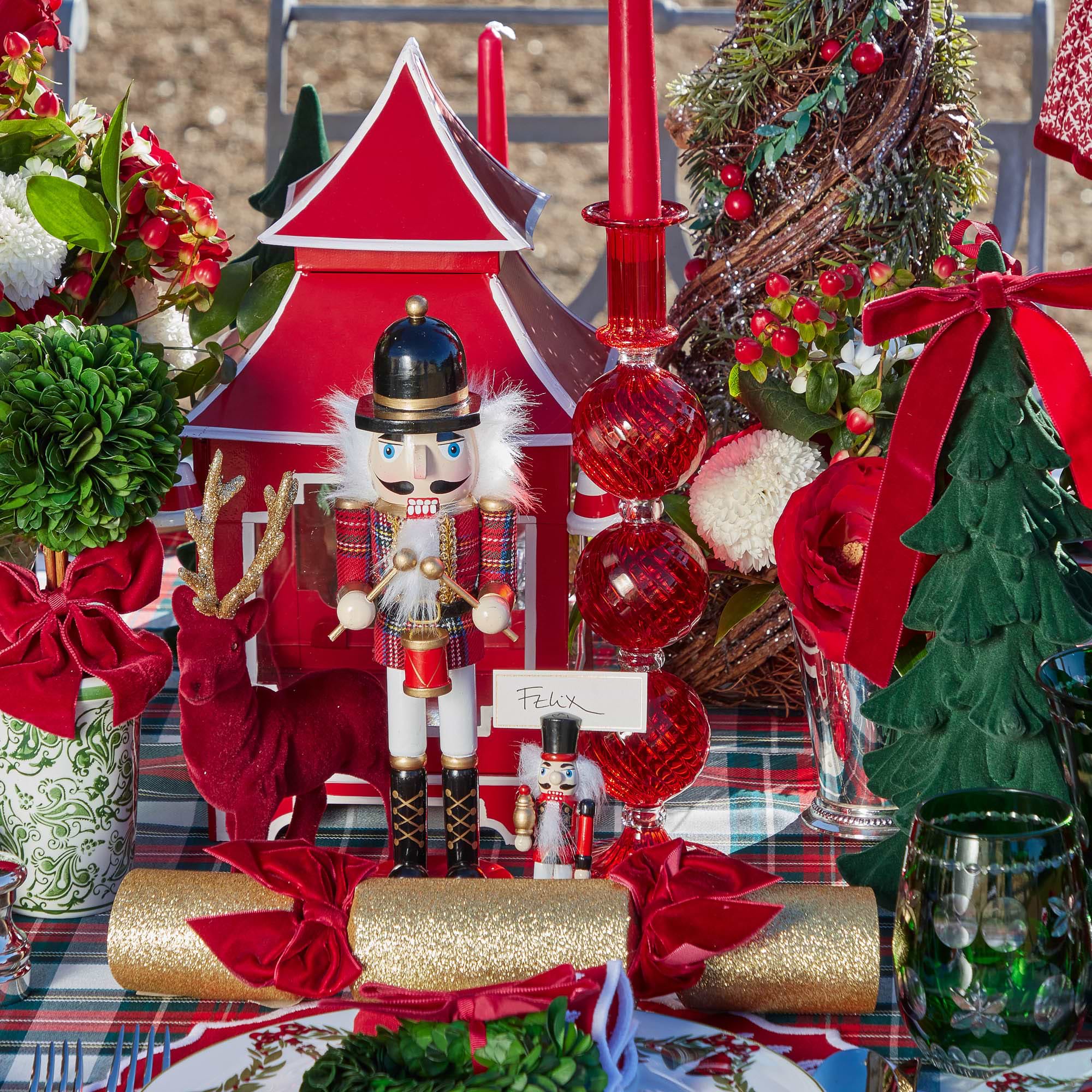 Red Nutcracker Placecard Holders (Set of 4)