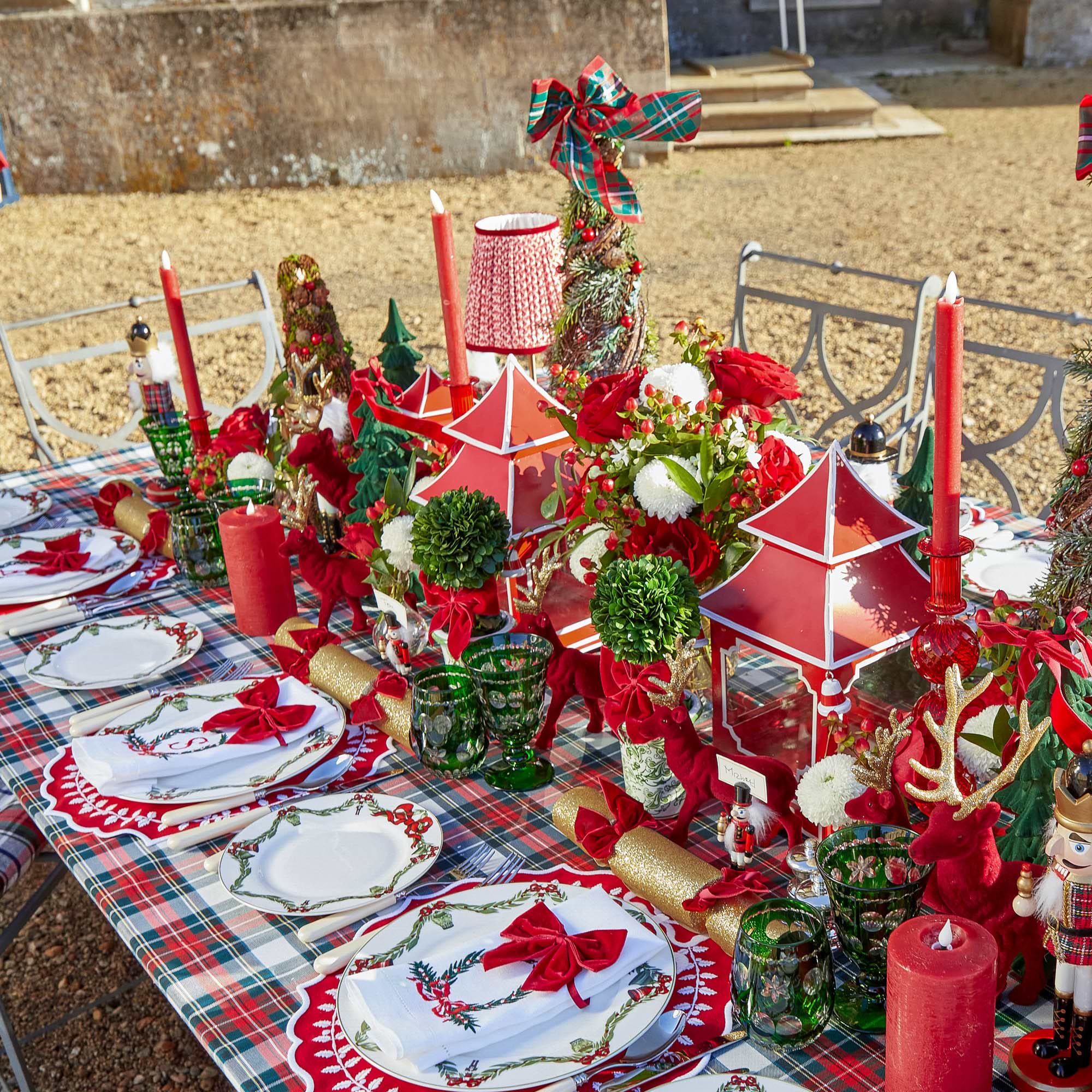 Red LED Dinner Candles (Set of 6)