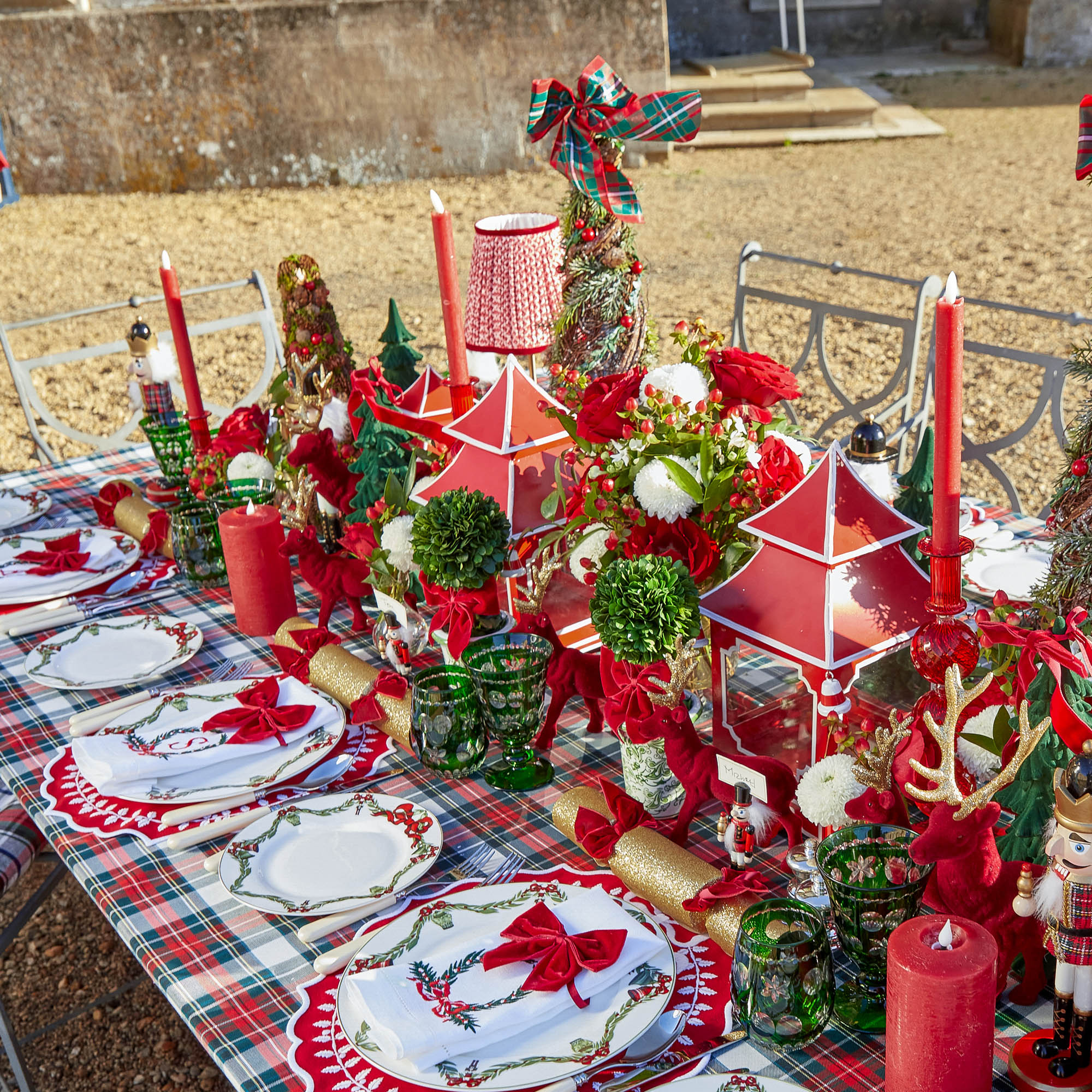 Red LED Dinner Candles (Set of 6)