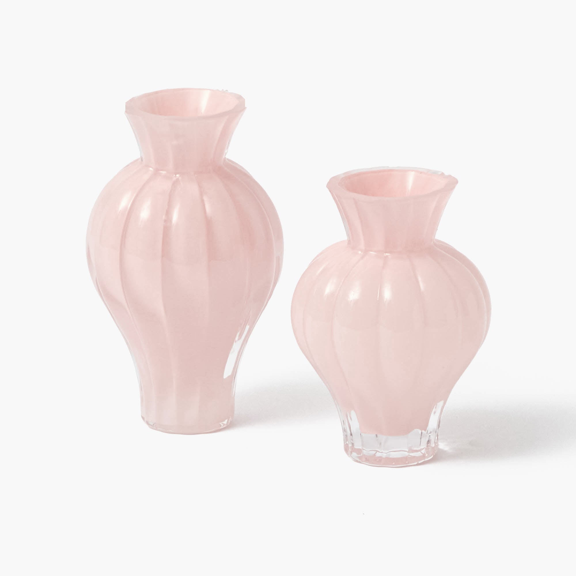 Pink Swirl Bud Vases (Set of 2)