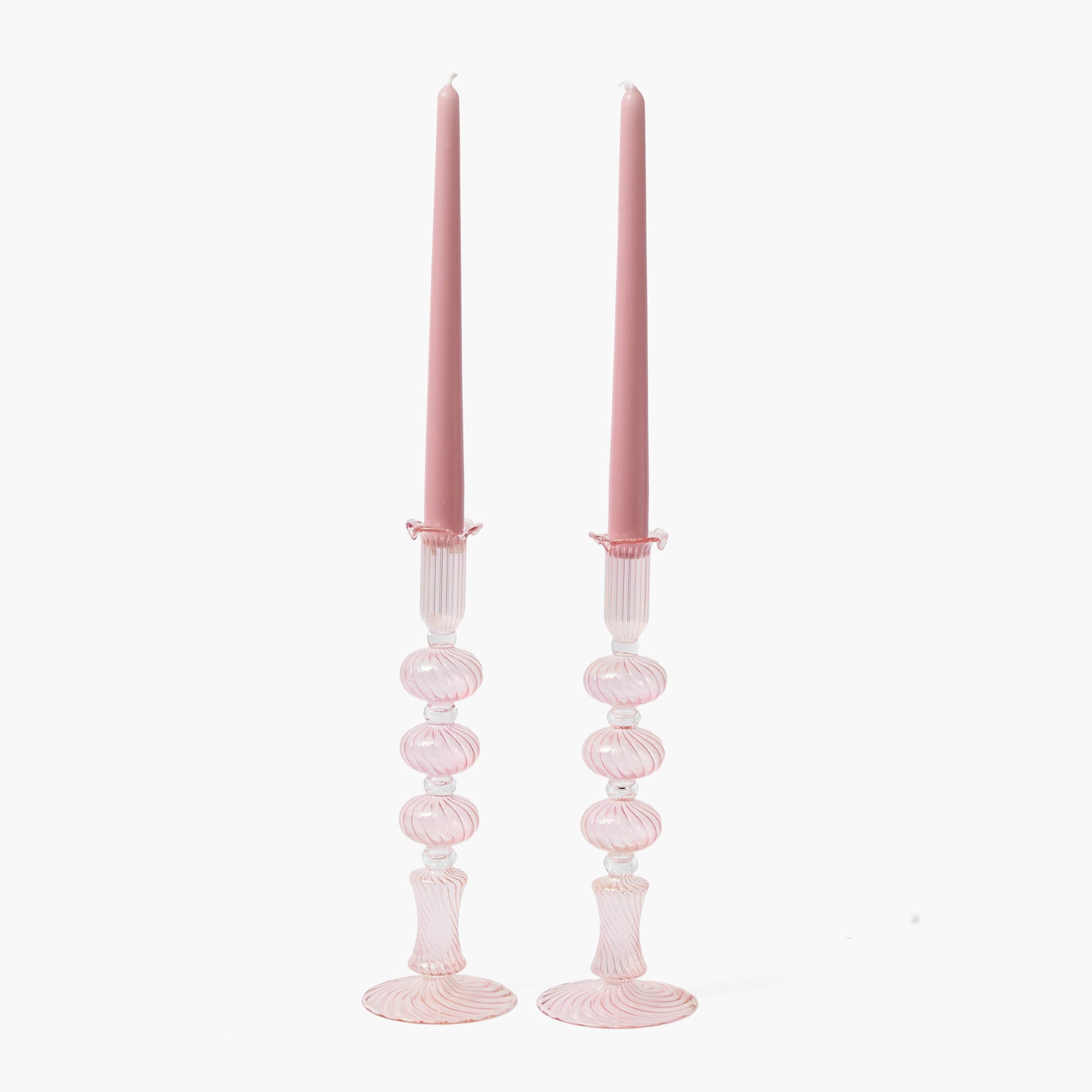 Pink Gisele Candle Holders (Pair)
