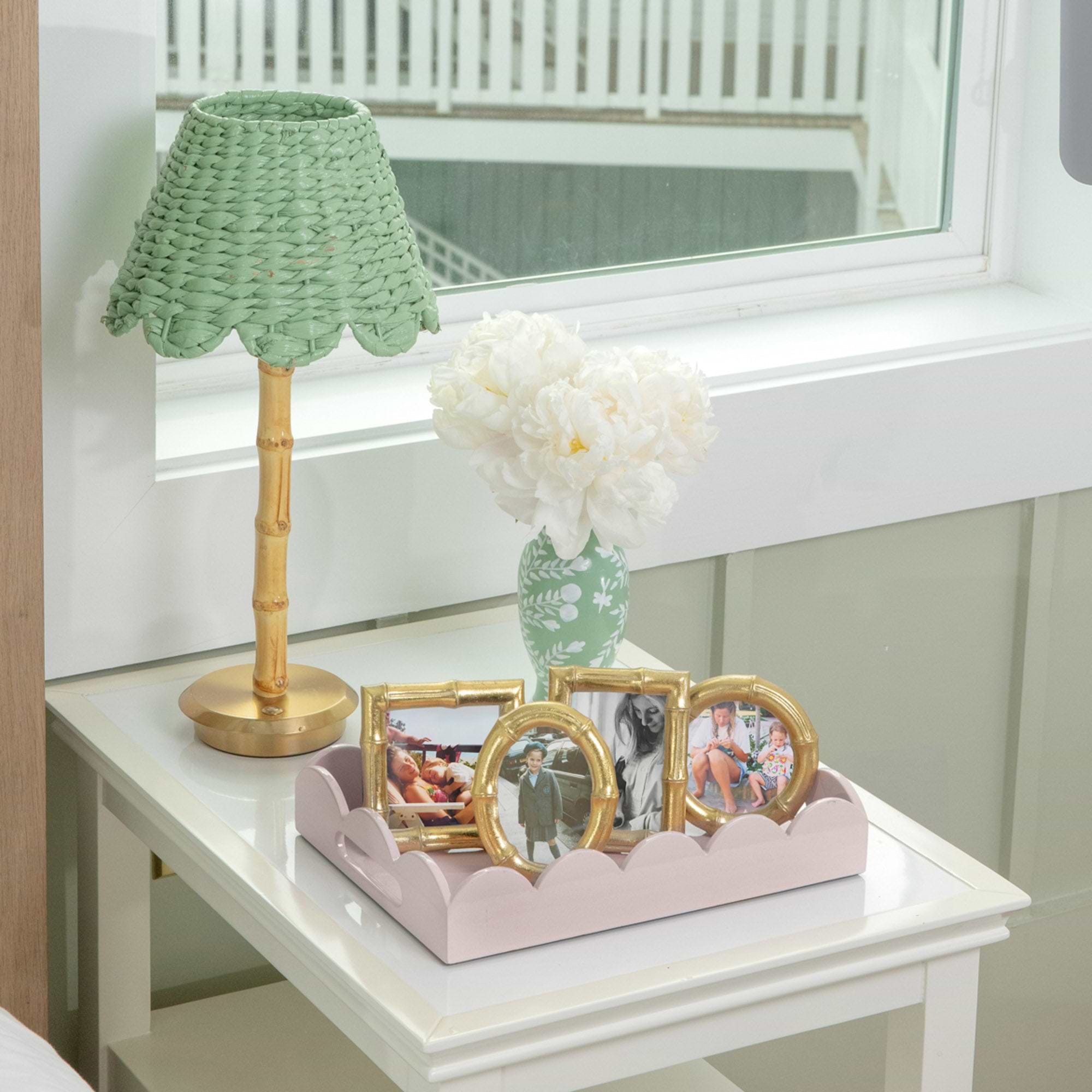 Gold Mini Bamboo Photo Frames (Set of 4)