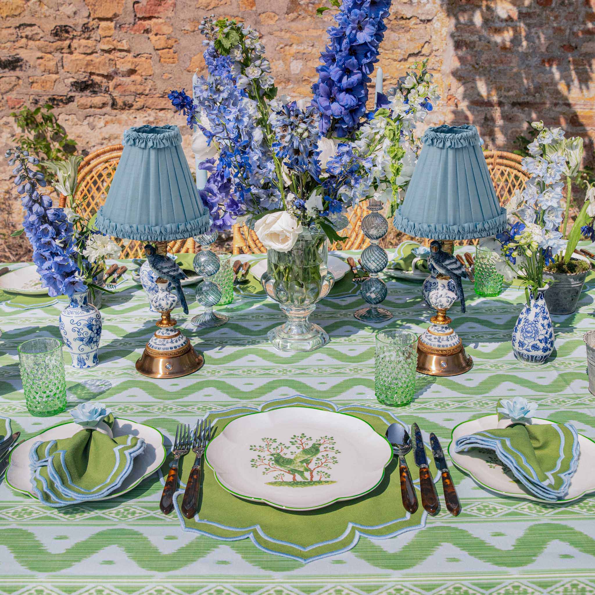 Fleur Green Napkins (Set of 4)