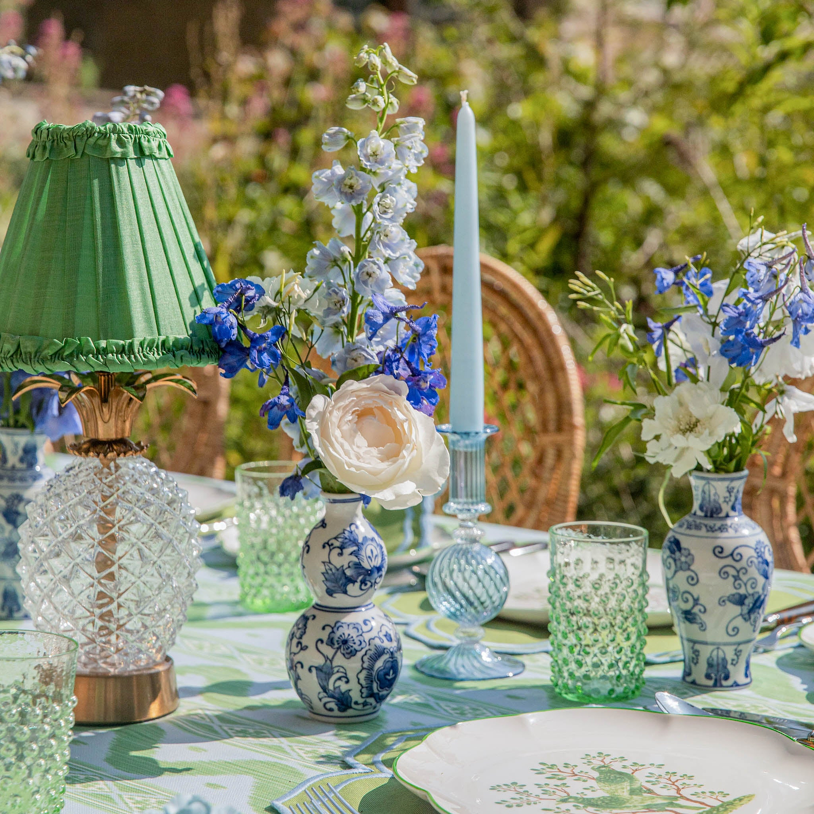 Camille Azure Candle Set (Blue)