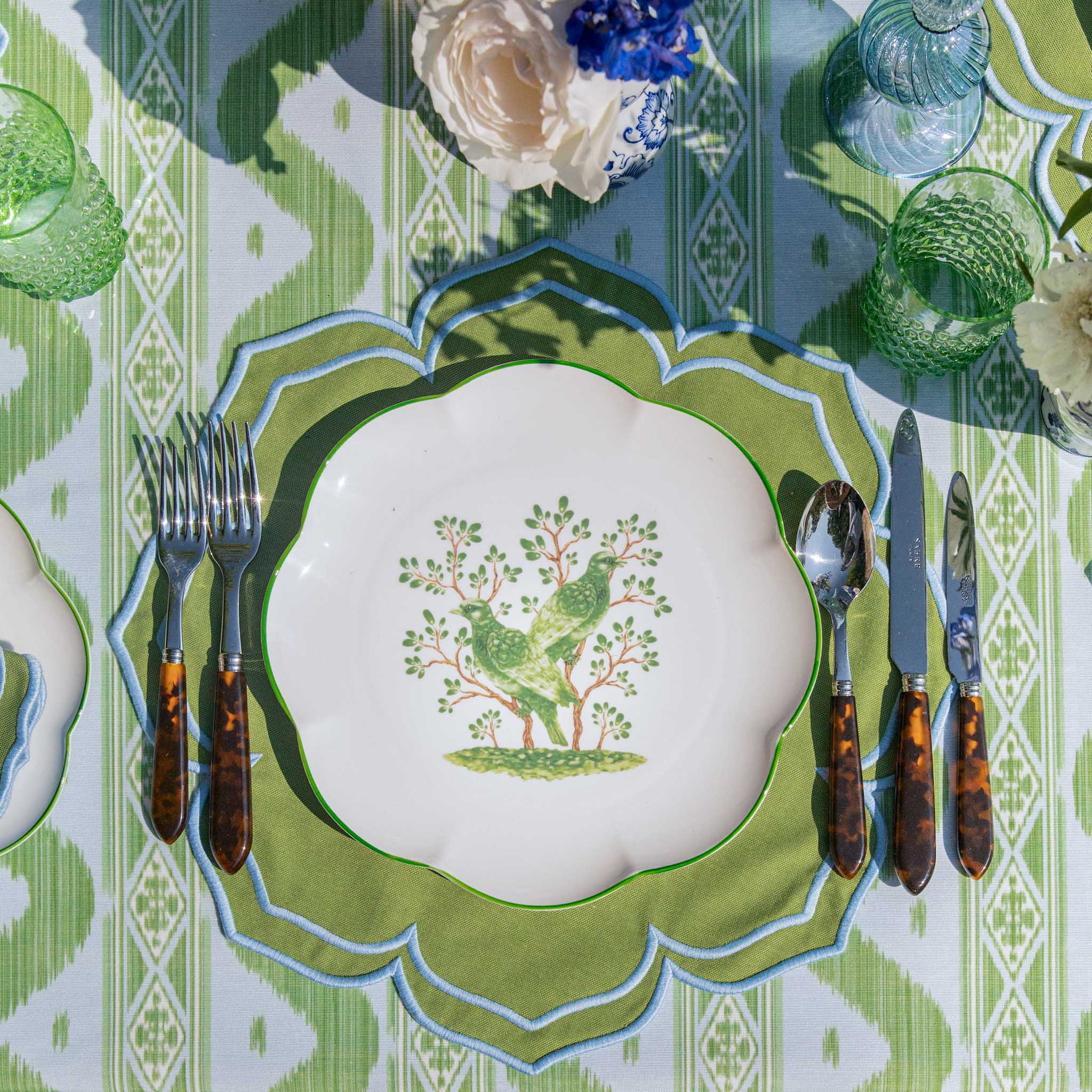 Green Fleur Placemats (Set of 4)