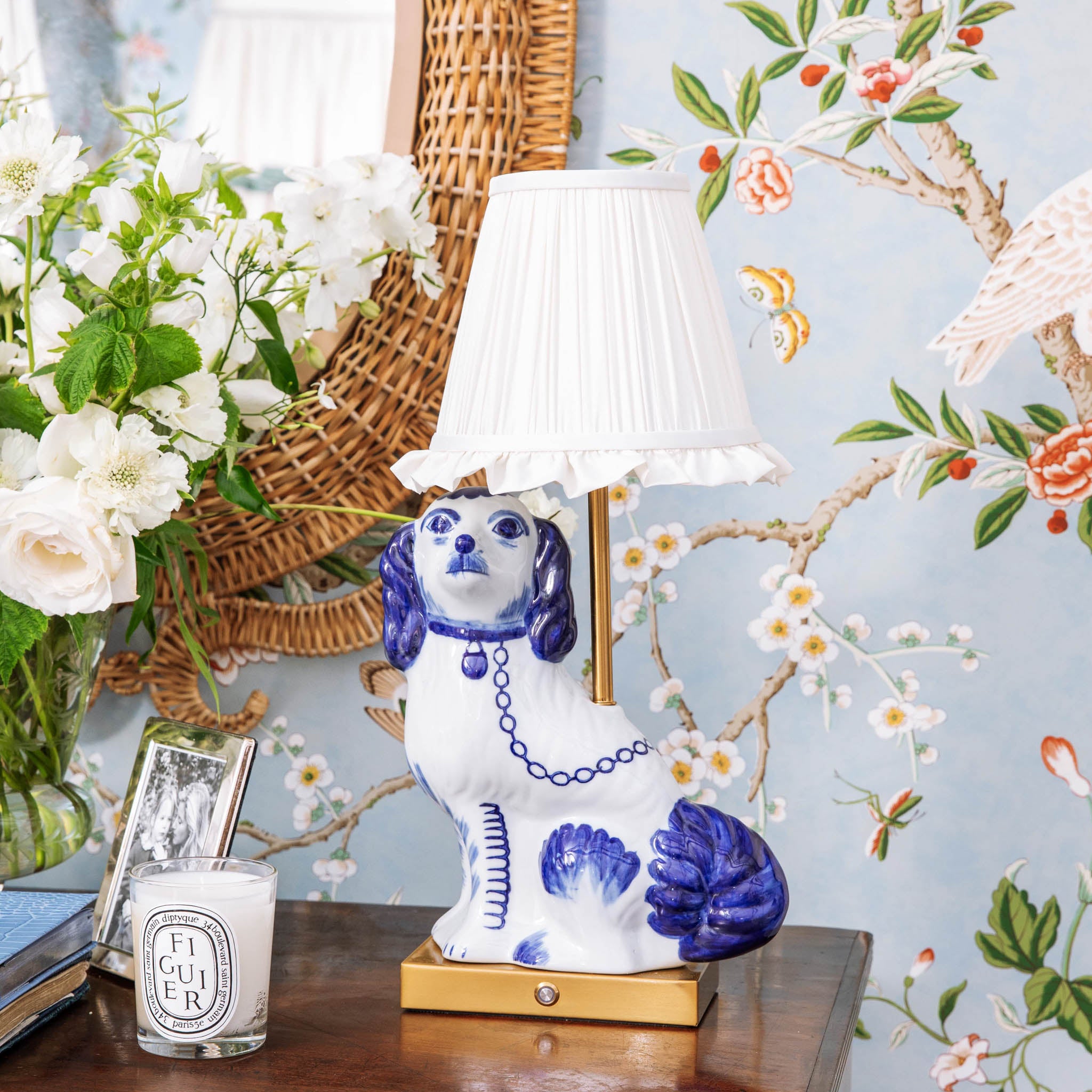 Pair of Staffordshire Dog Rechargeable Lamps