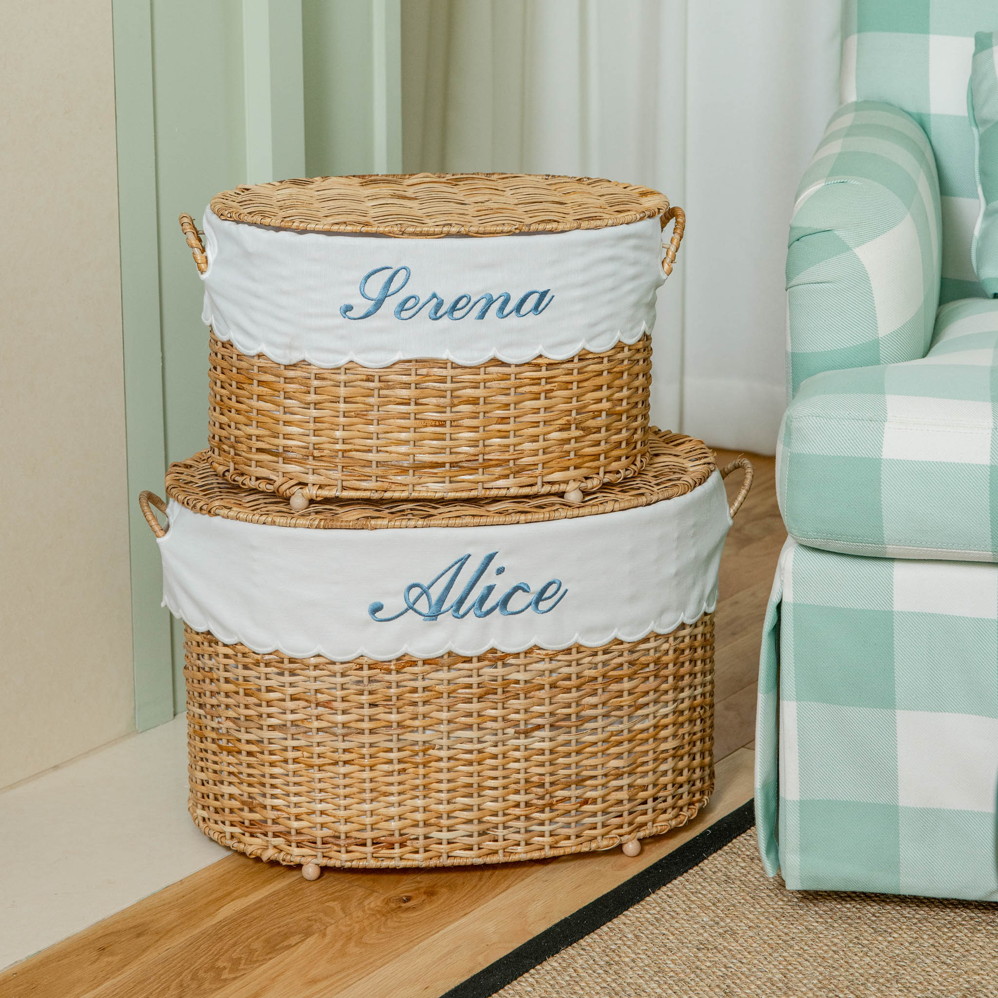 Isabella Rattan Basket (Medium)