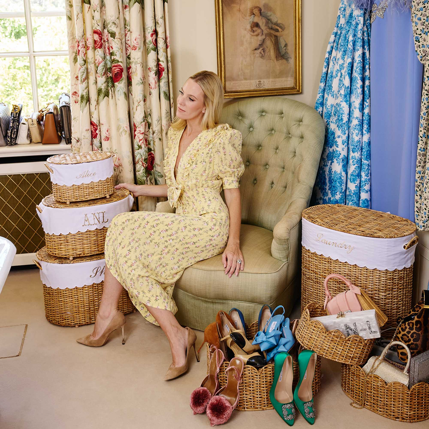 Isabella Rattan Basket (Medium)