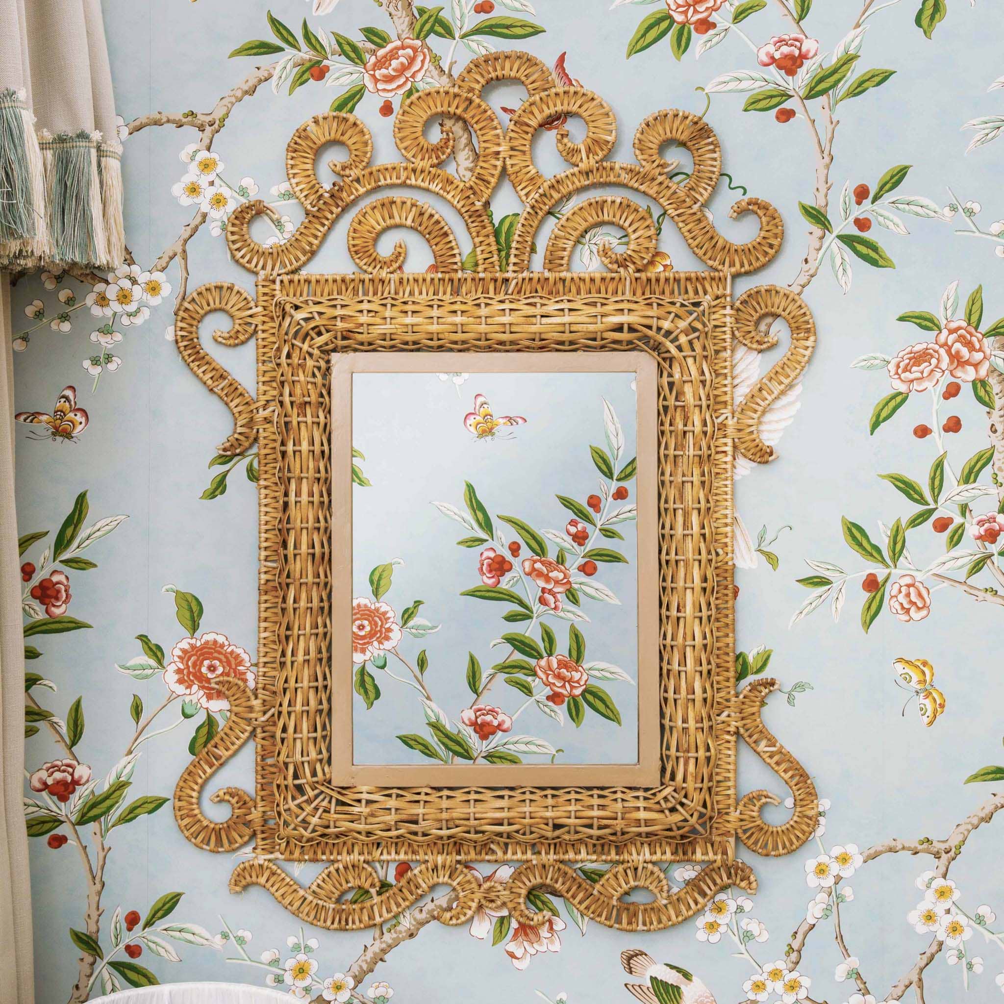 The Small Grand Rattan Mirror