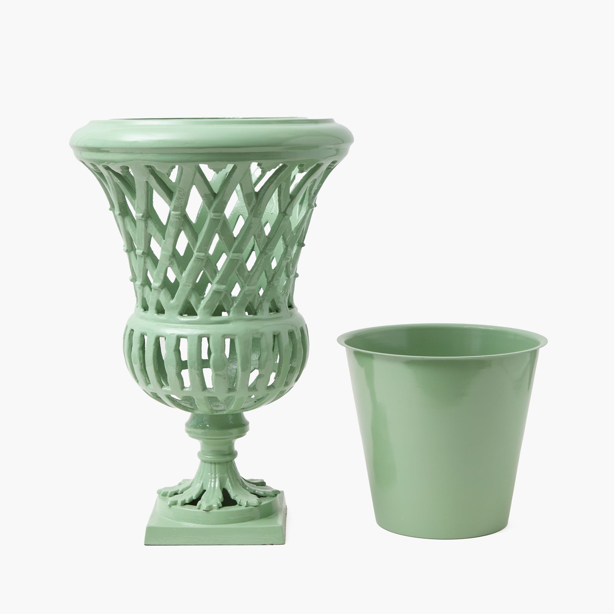 Adelaide Soft Green Lattice Urn