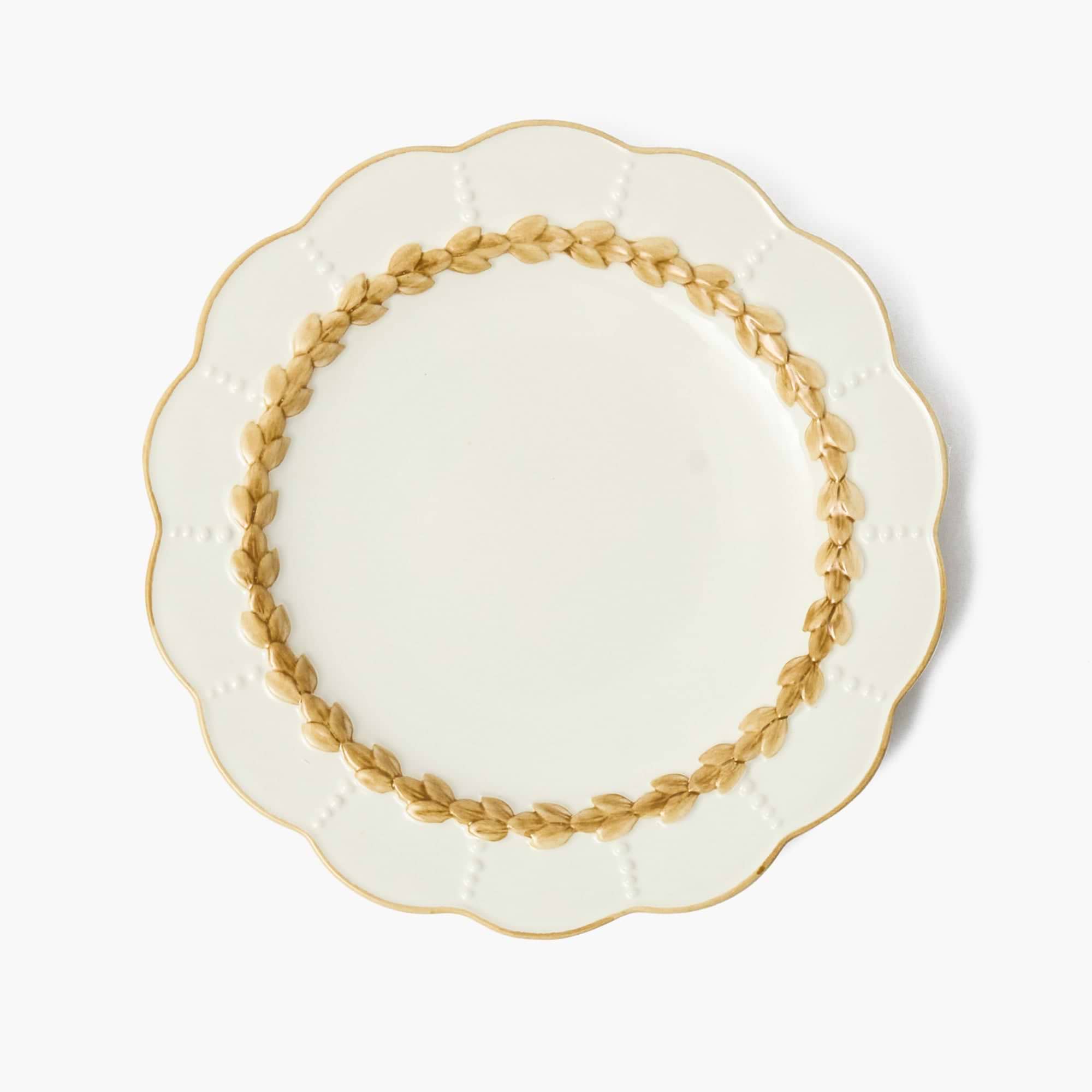 Putty Laurel Dinner Plate