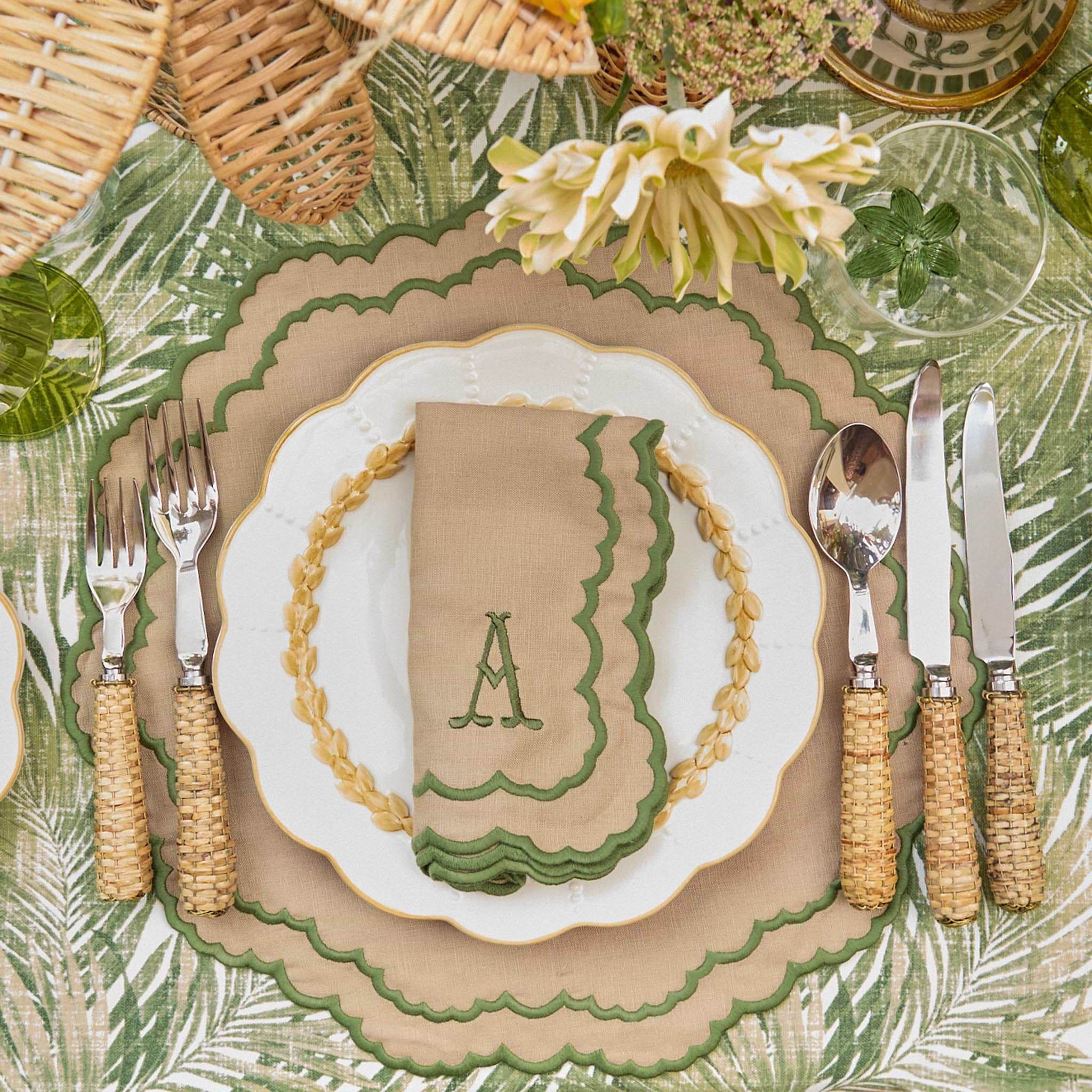 Putty Laurel Dinner Plate