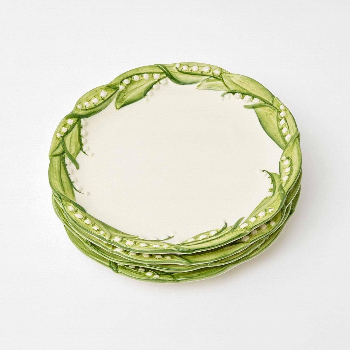 Lily of the Valley Dinner Plates (Set of 4) - Mrs. Alice