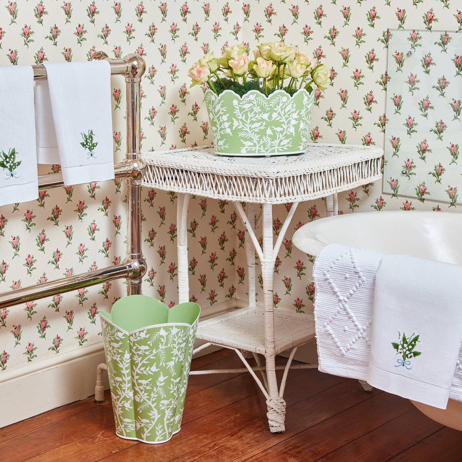 タオル Lily Lily of the Valley Linen Hand Towel