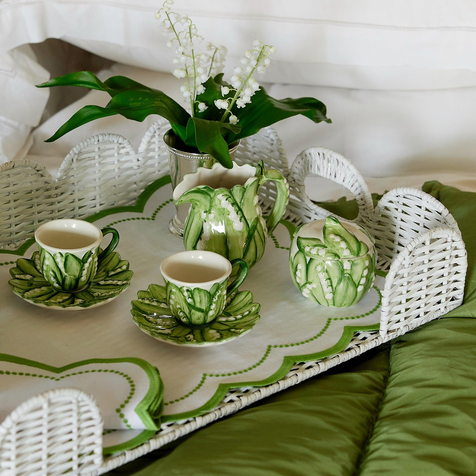 Lily of the Valley Sugar Pot