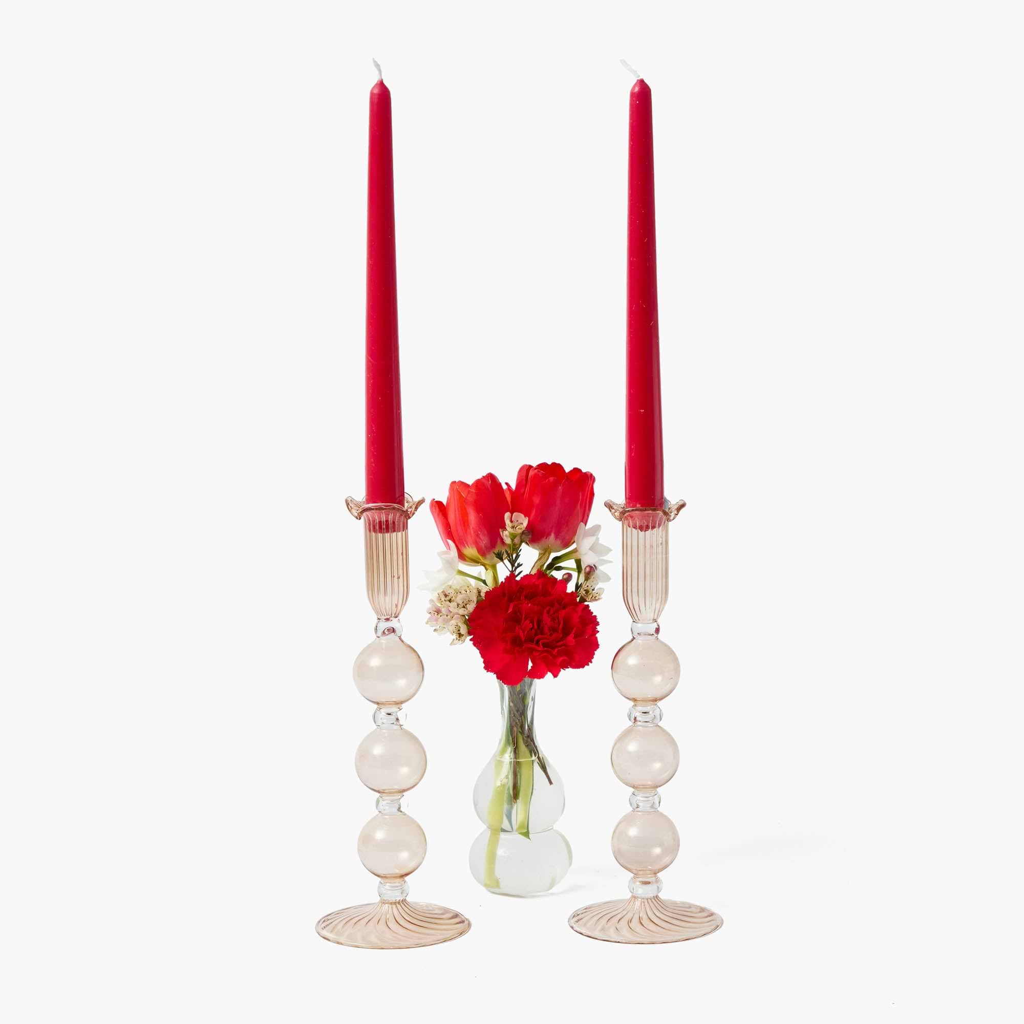 Chestnut Eden Candle Holders (Pair)