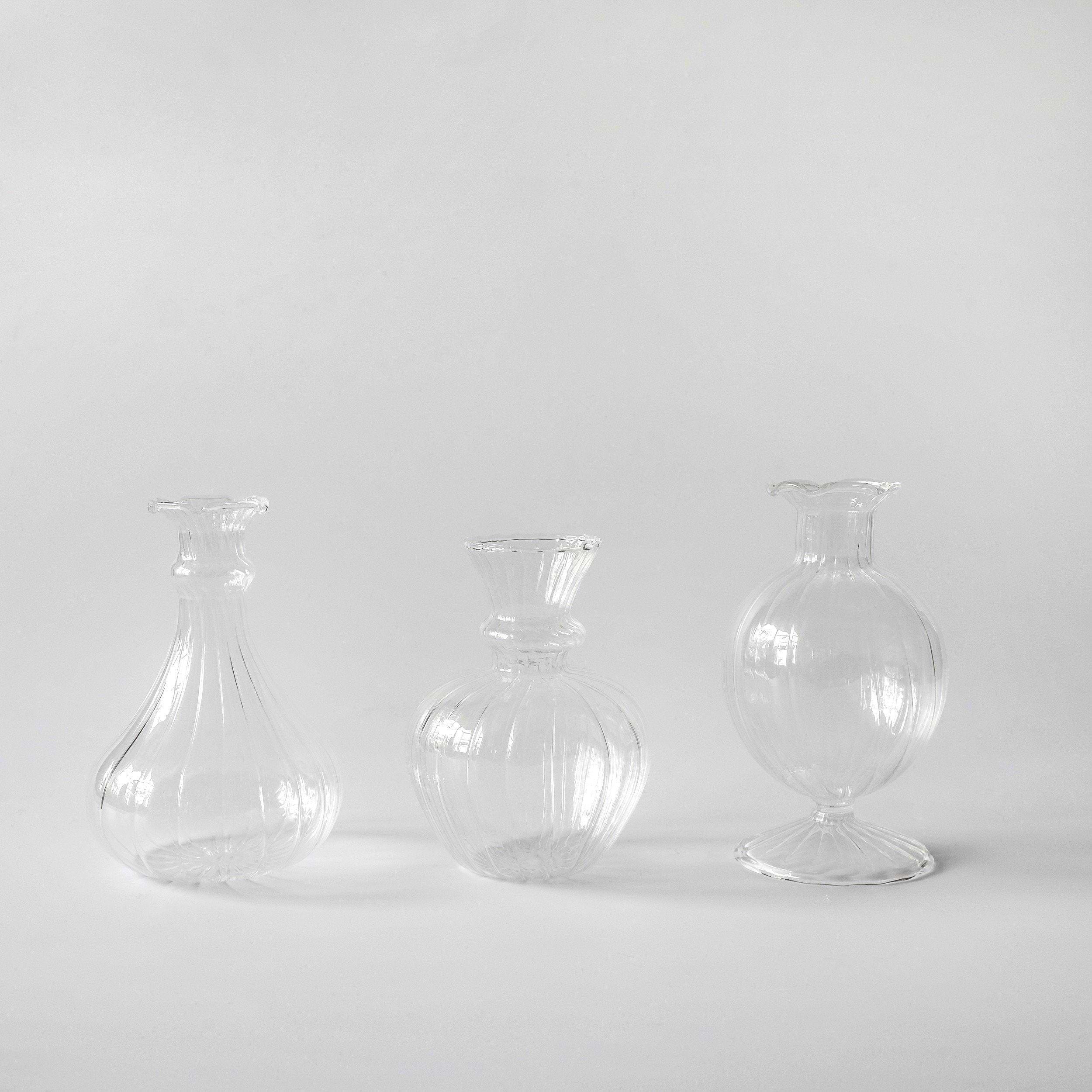 Nancy Bud Vase Set - a set of 3 designed to showcase your blooms with understated elegance and timeless aesthetic appeal.
