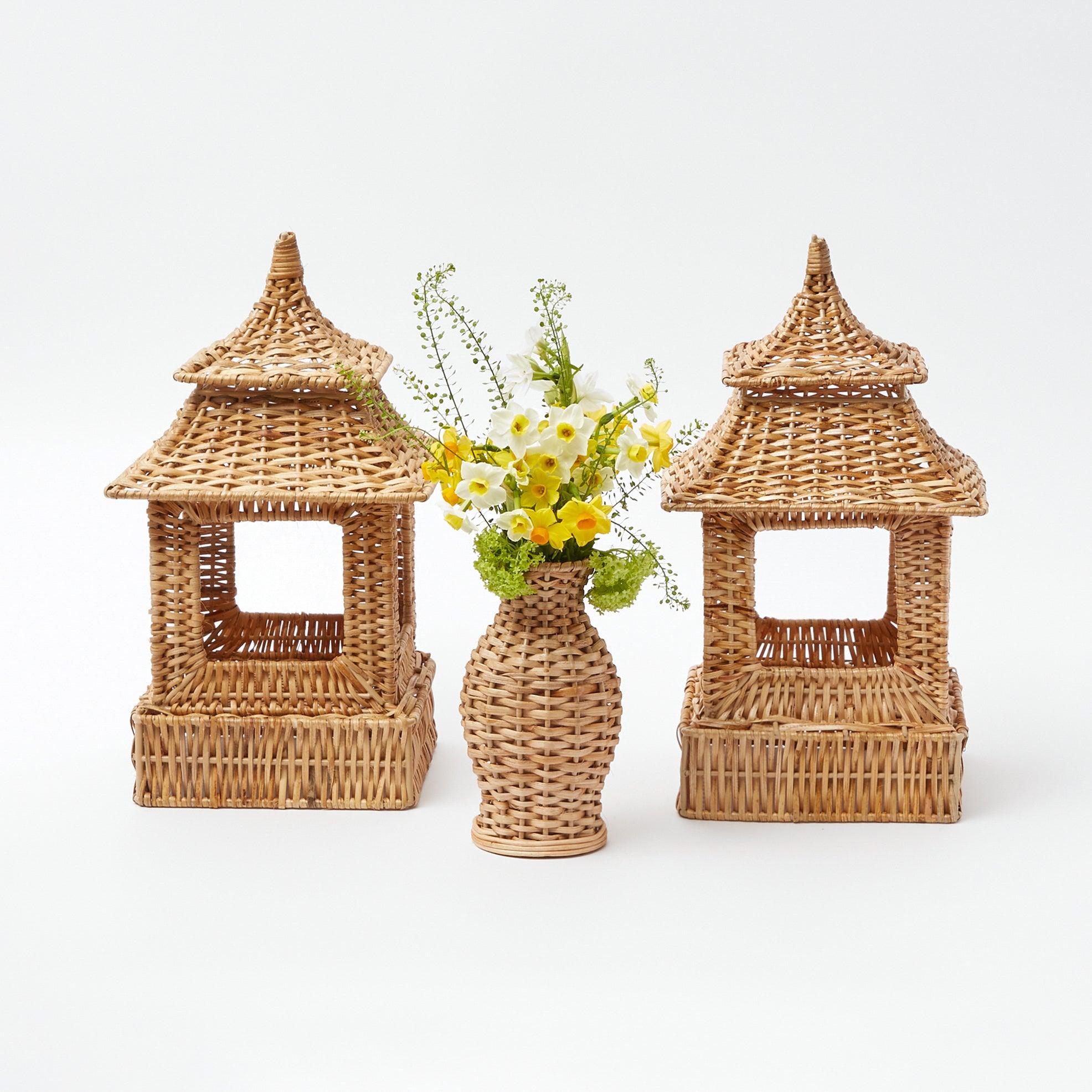 Natural Rattan Decoration Set - Mrs. Alice