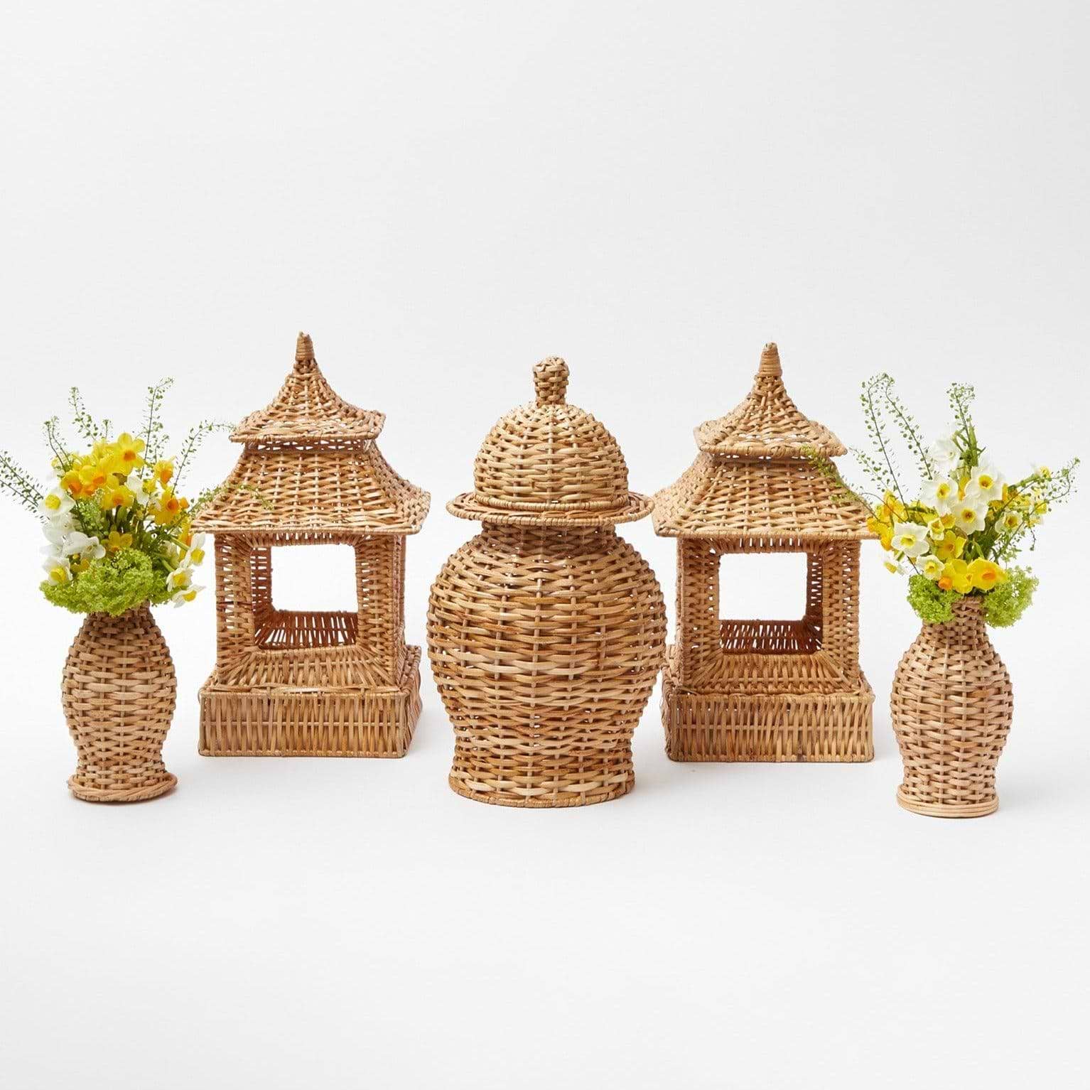 Natural Rattan Decoration Set - Mrs. Alice
