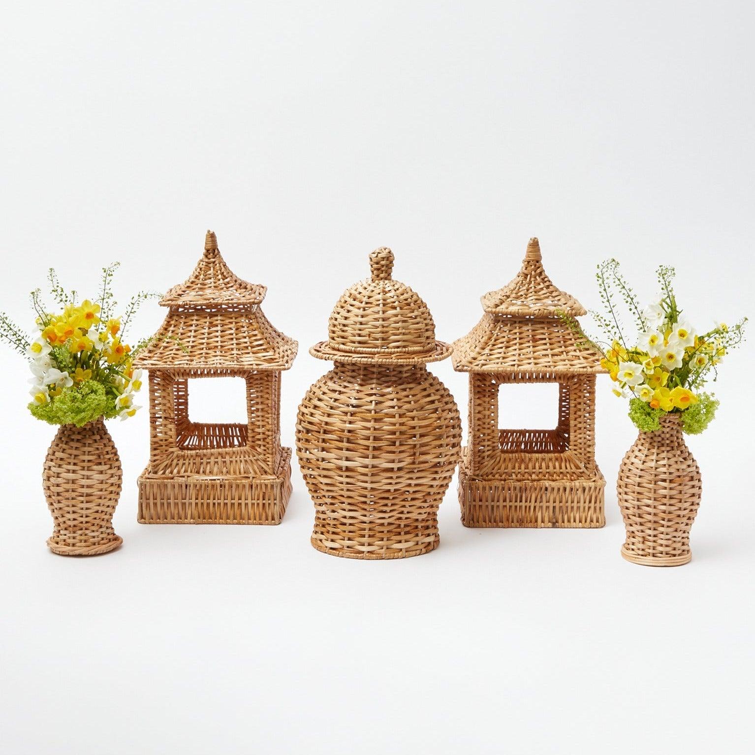 Natural Rattan Decoration Set - Mrs. Alice