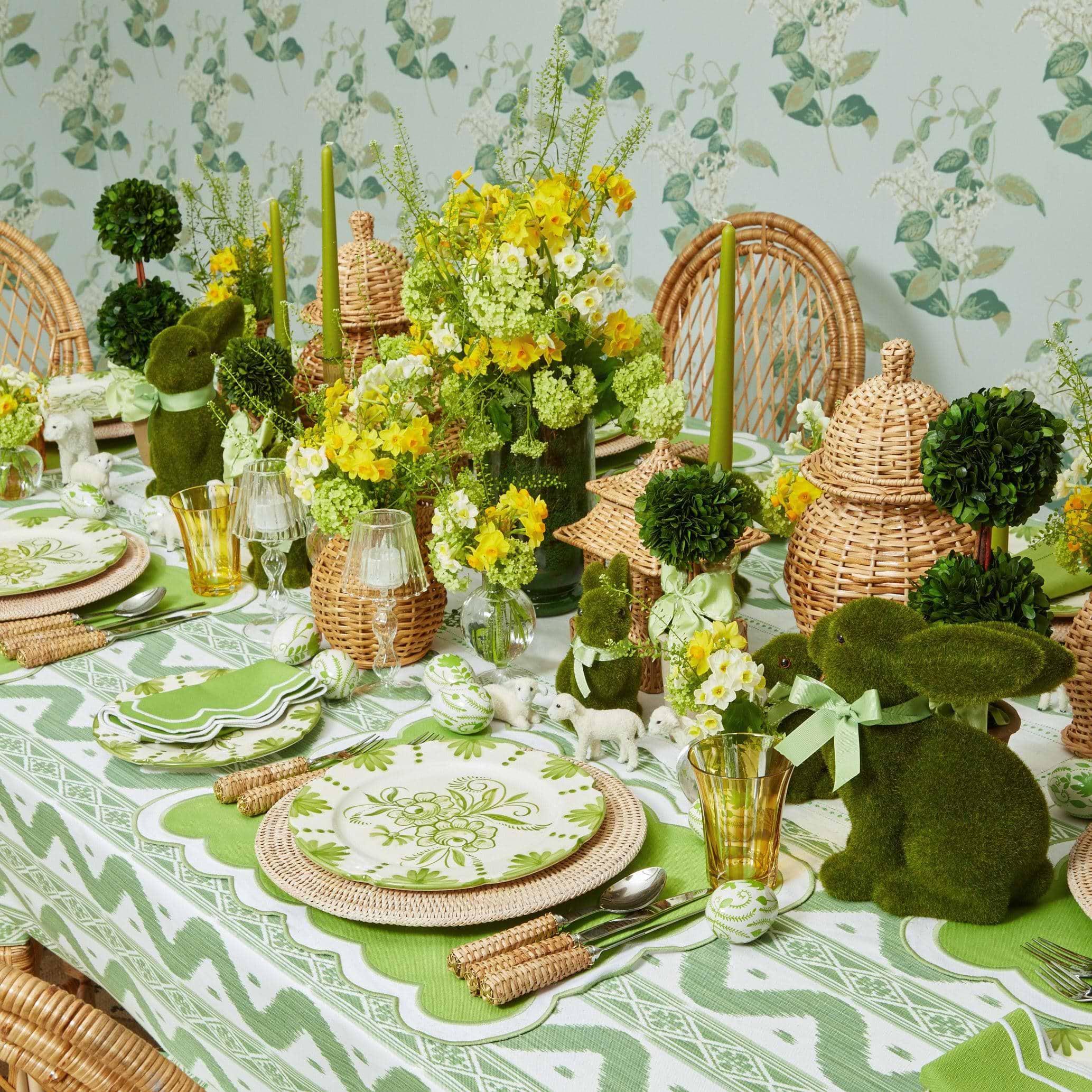 Natural Rattan Decoration Set - Mrs. Alice
