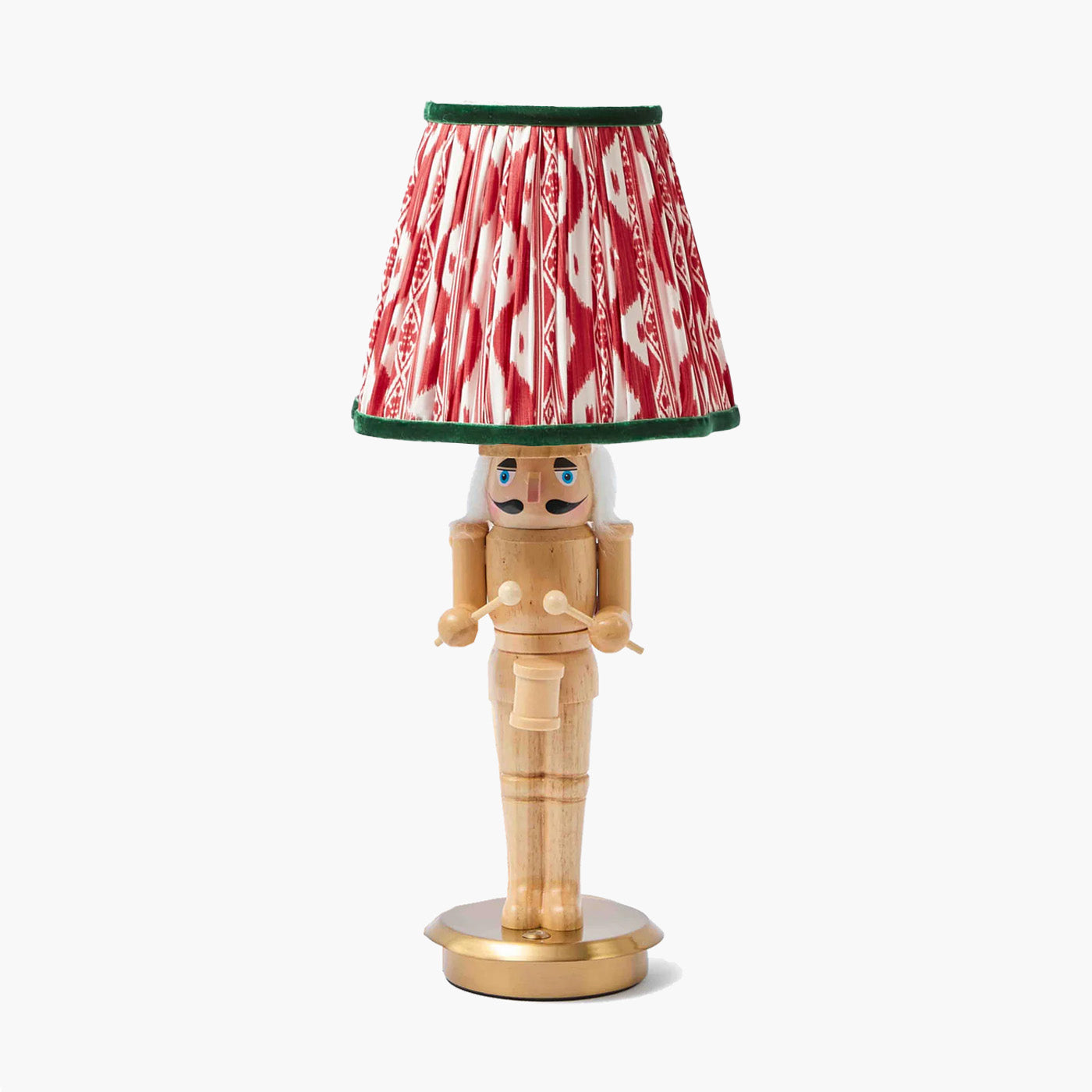 Red & Green Ikat Lampshade (18cm)