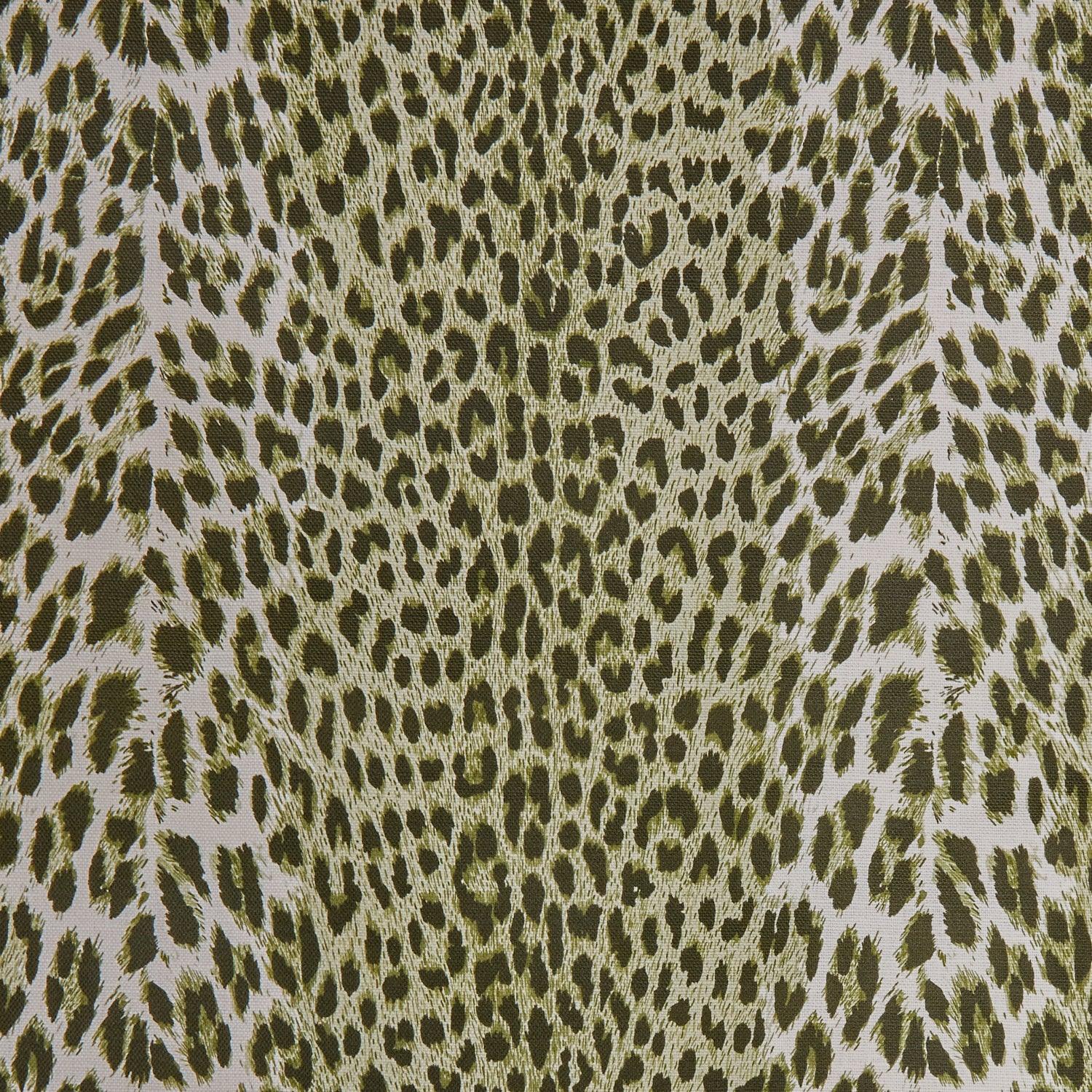 Olive Green Leopard Fabric