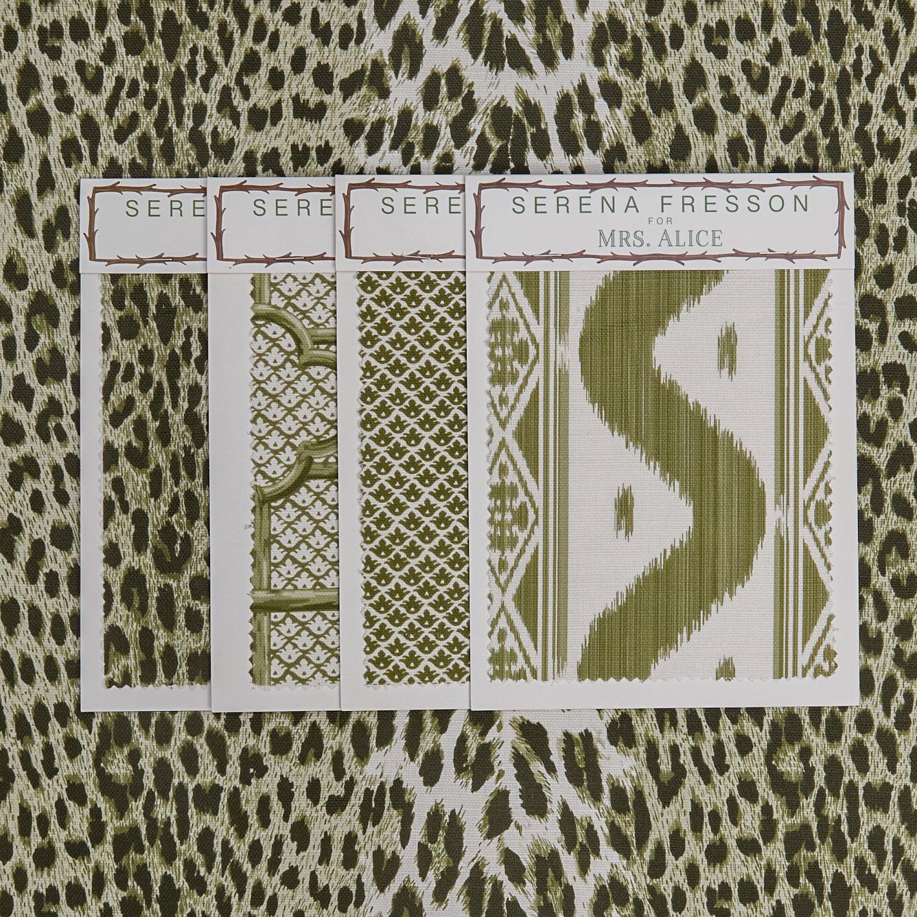 Olive Green Leopard Fabric - Mrs. Alice