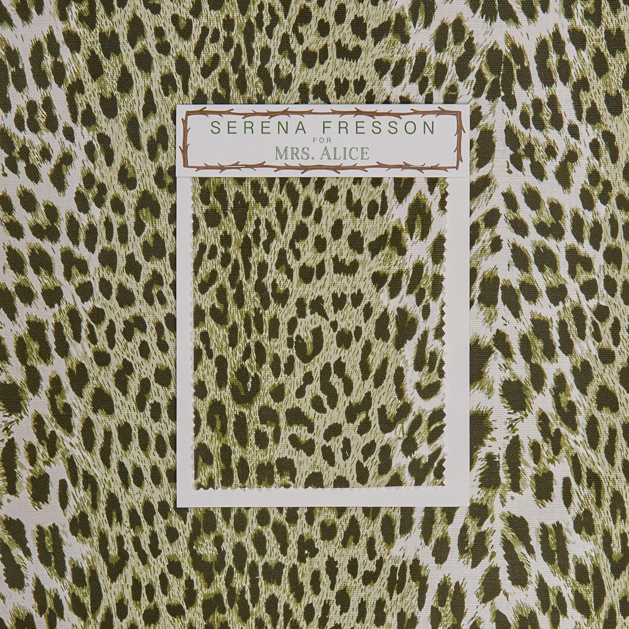 Olive Green Leopard Fabric - Mrs. Alice