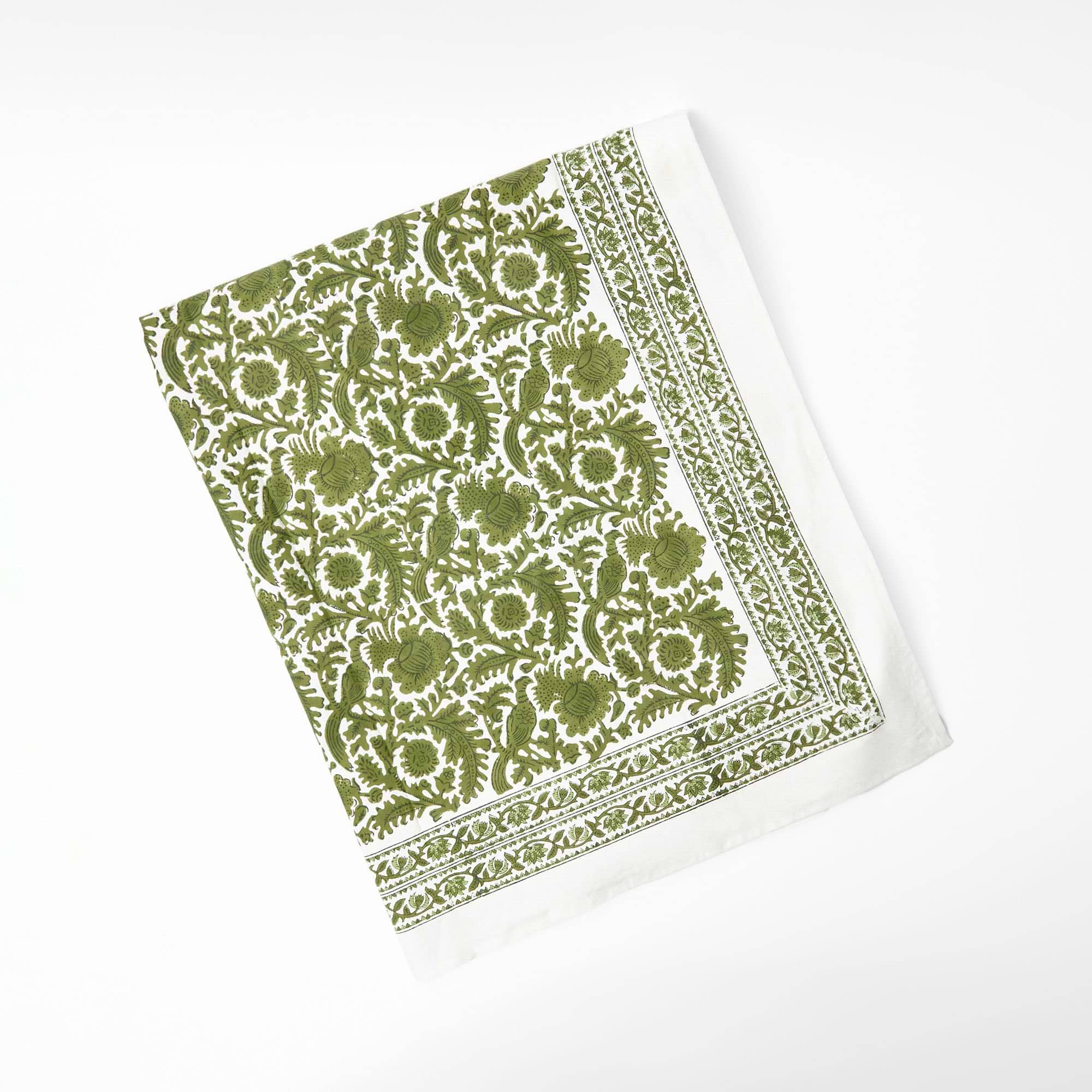 Olive Pheasant Tablecloth