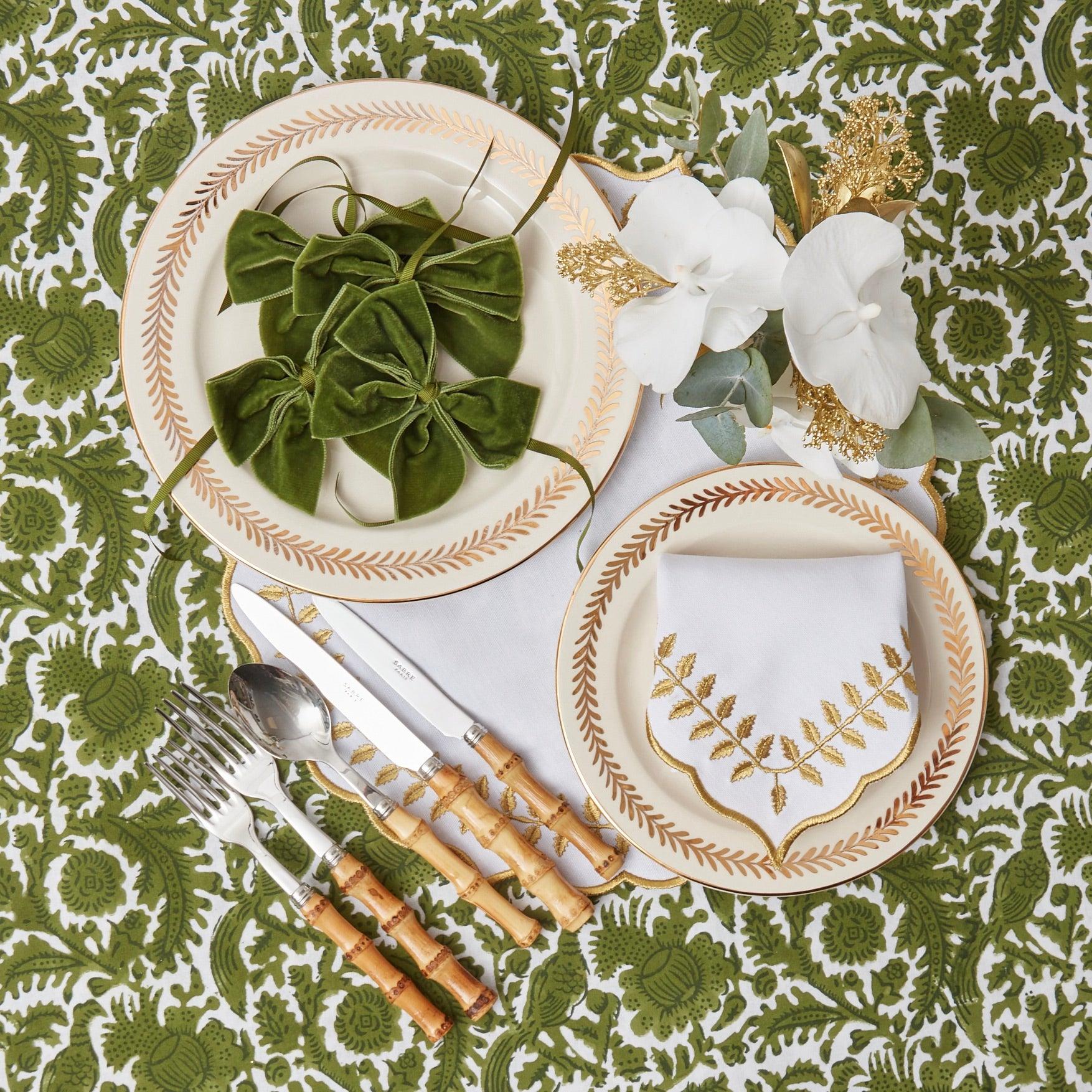 Olive Pheasant Tablecloth - Mrs. Alice