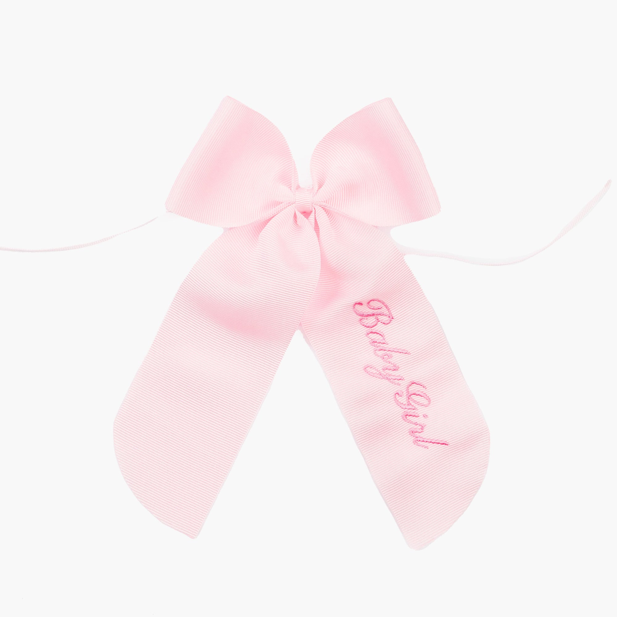 Pink Personalisable Grosgrain Bow